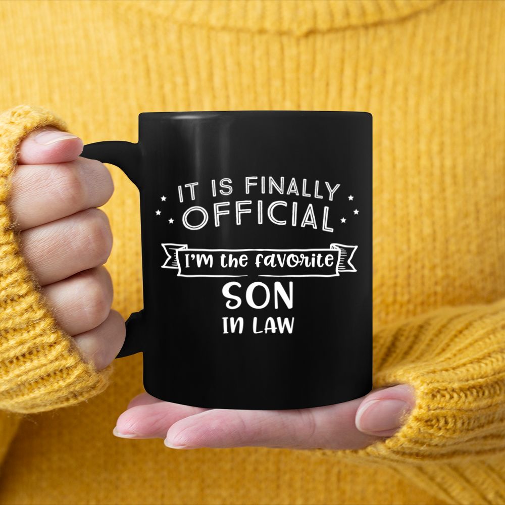 Favorite Son In Law Noveltys Black Mug