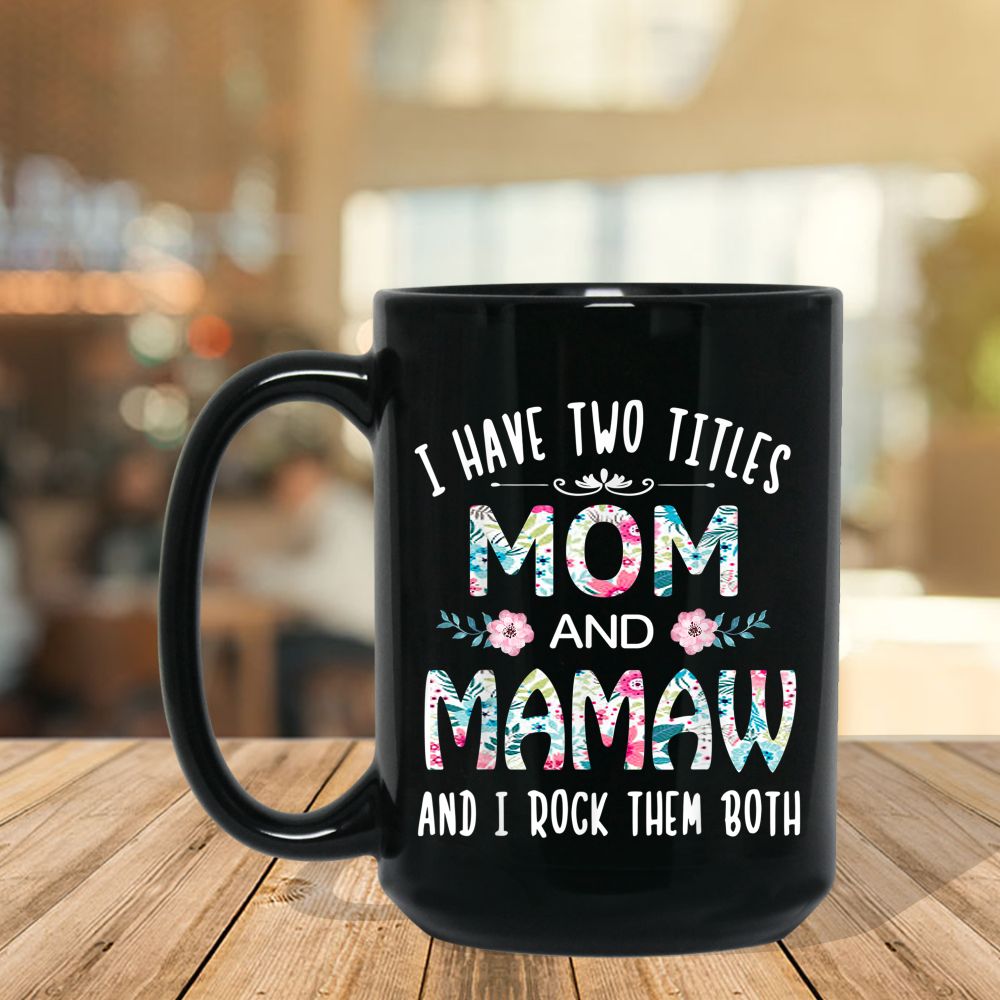 Baseball Mamaw Leopard Game Day Women Lover Mothers Day Ceramic Mug 11oz  15oz 