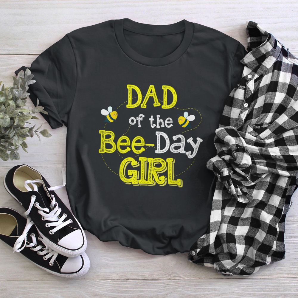 Dad Of The Bee-Day Girl Funny Bee Lover Birthday T-Shirt