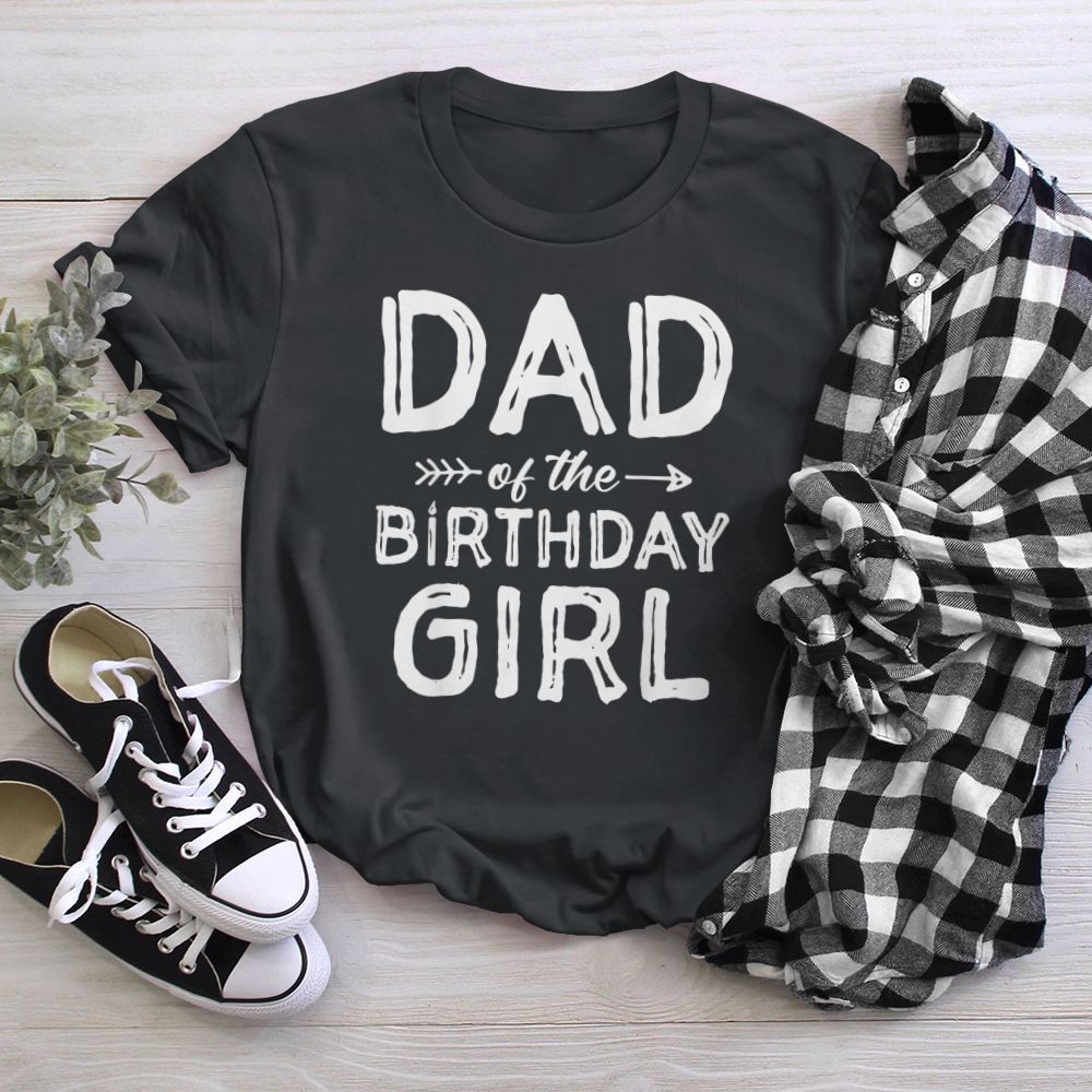 Dad of the Birthday Girl Tie Dye Father's Day T-Shirt