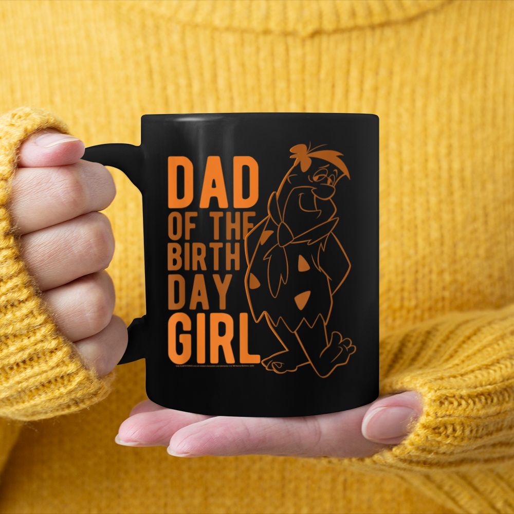 The Flintstones Fred Flintstone Dad Of The Birthday Girl Black Mug