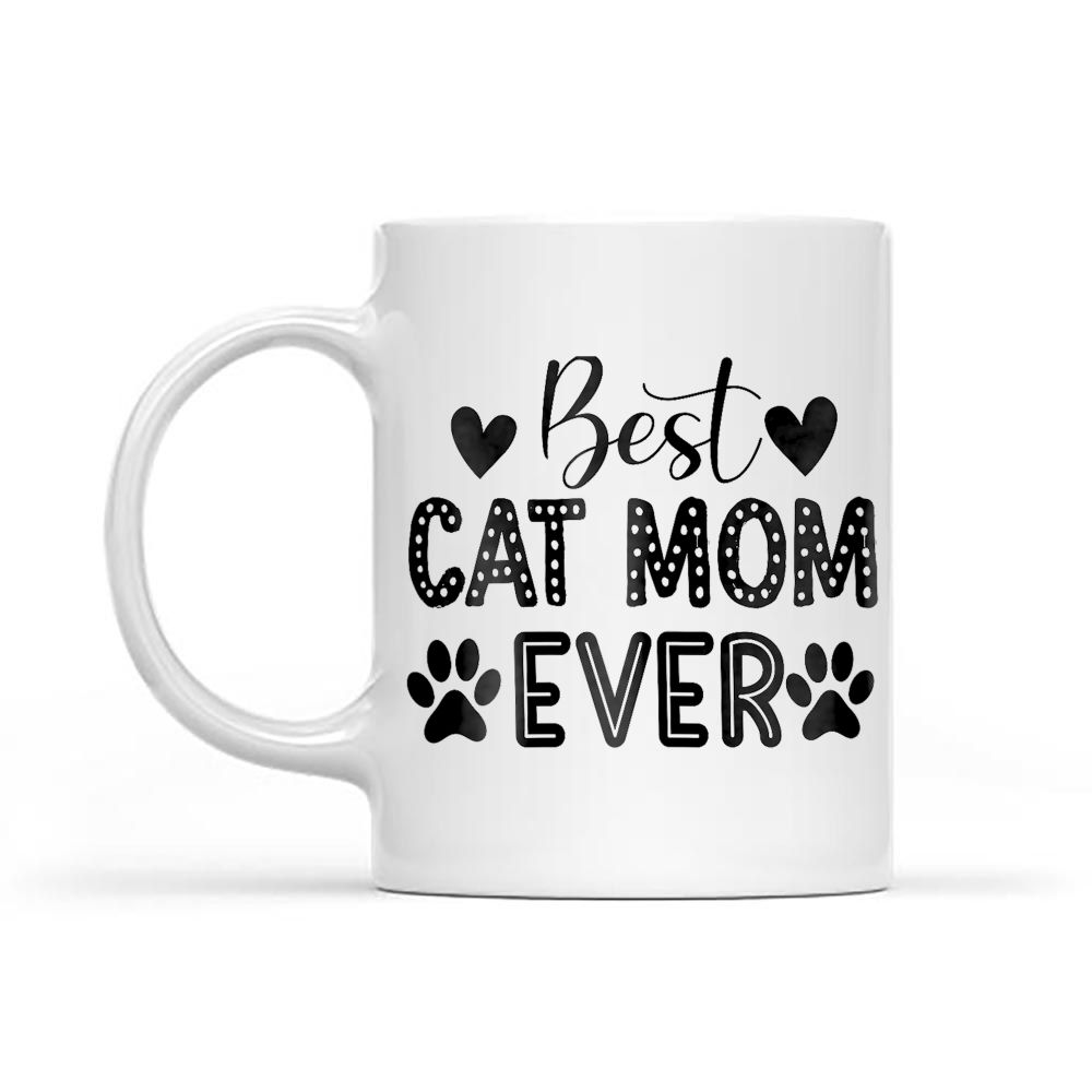Best Cat Mom Ever (1) Black Mug