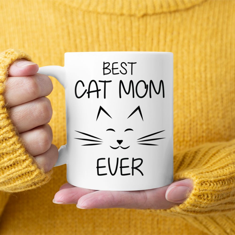 Best Cat Mom Ever Mother Family Cat Black Mug