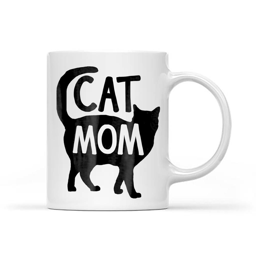 Best Cat Mom Mother Kitty Mommy Mama Christmas Black Mug