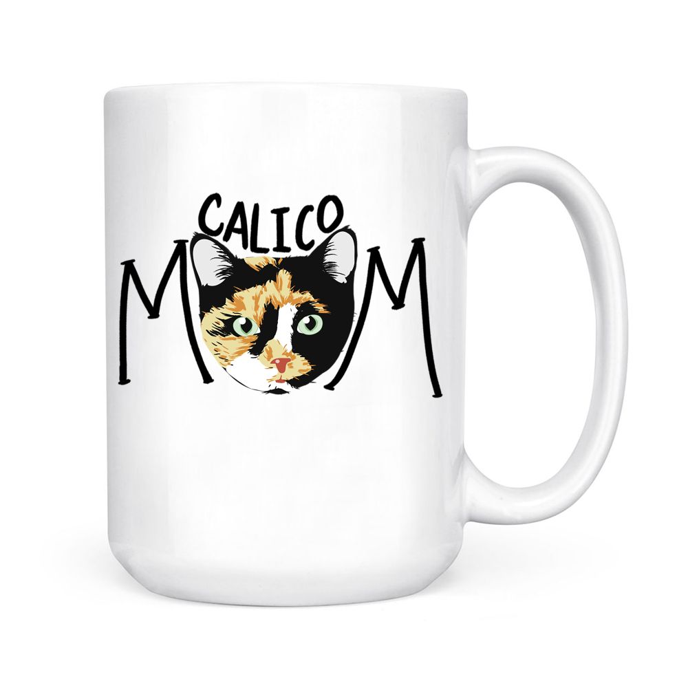 Calico Cat Mom shirt Black Mug