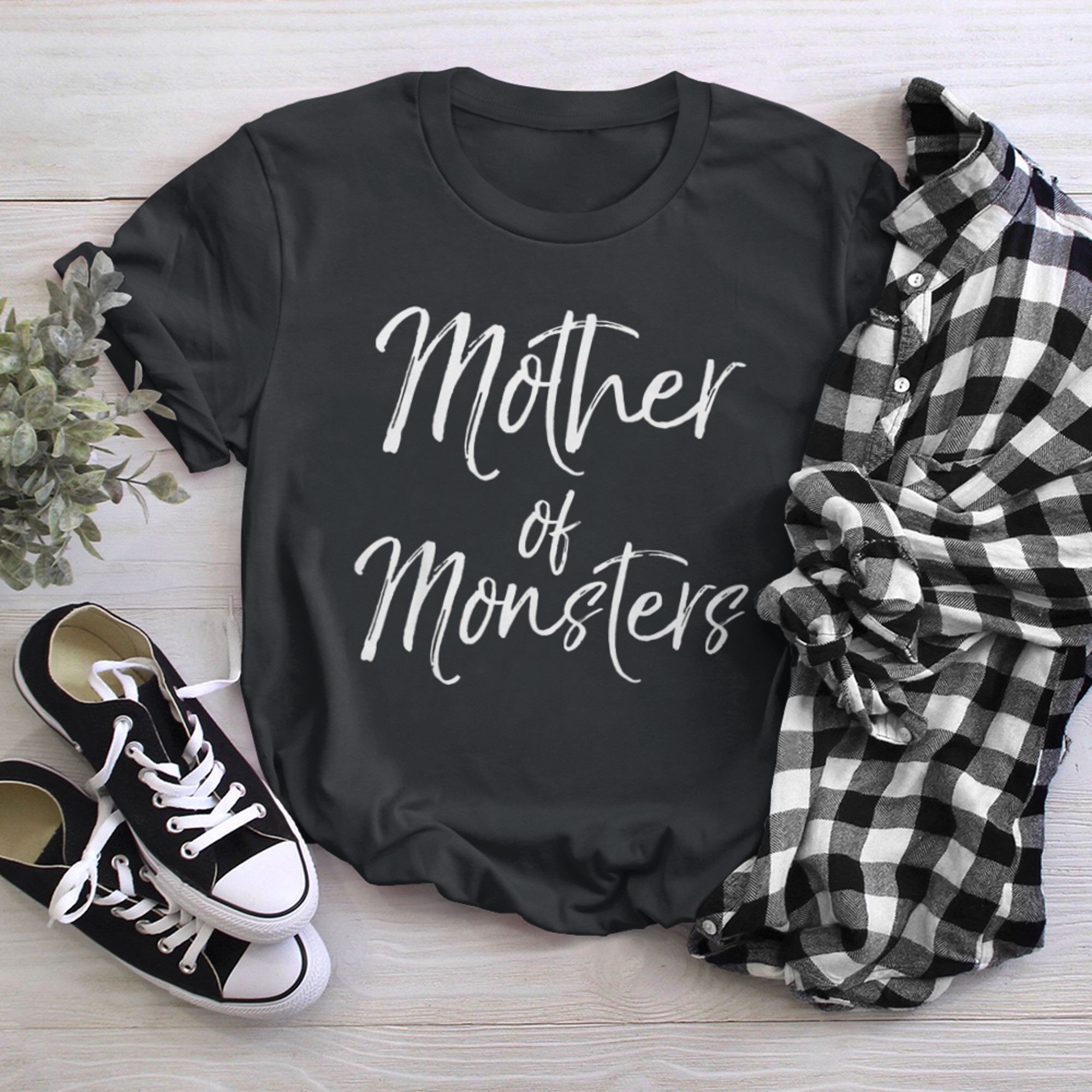 Mom of for Mother's Day Funny Mother of Monsters t-shirt black