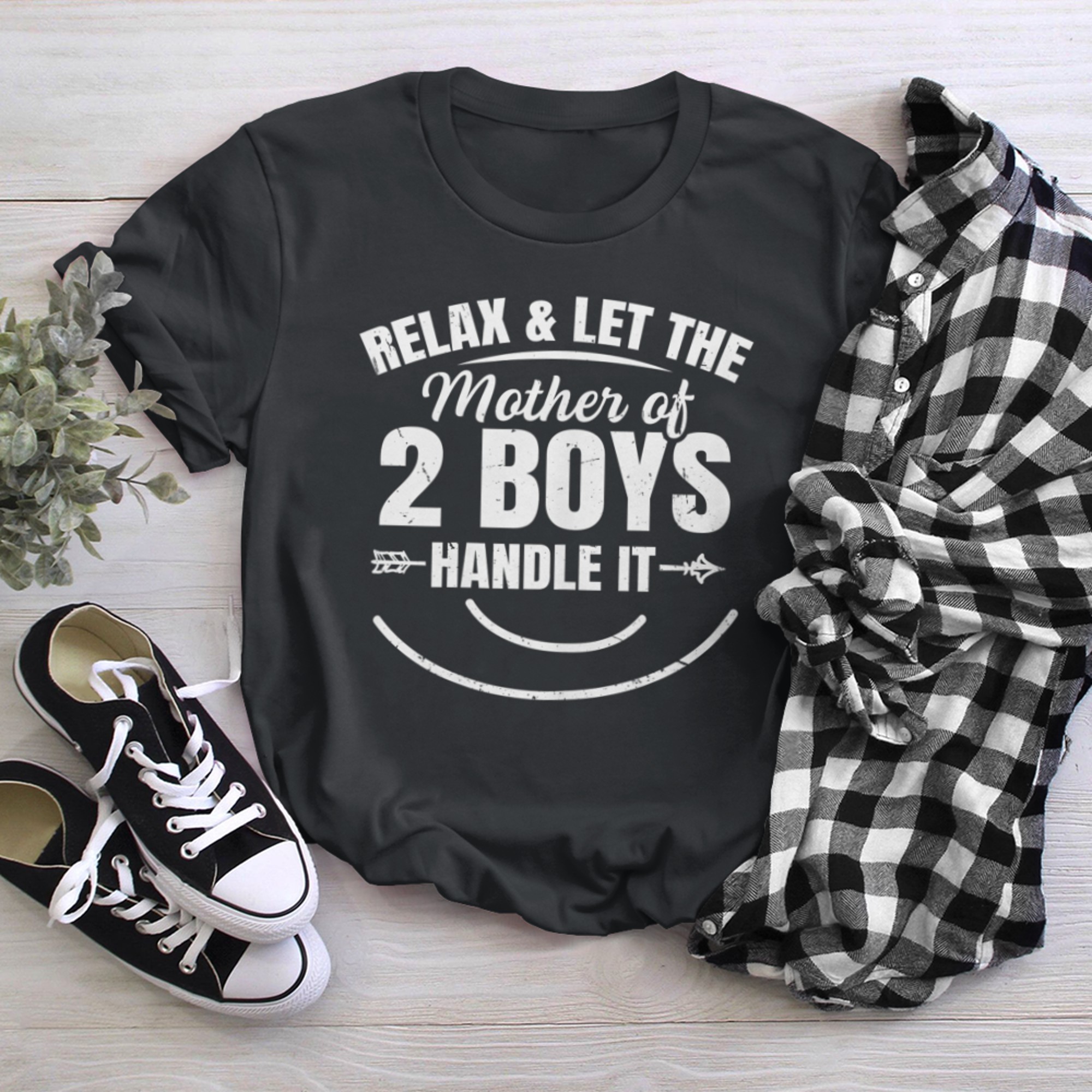 Mom of Quote for a Mom of 2 t-shirt black