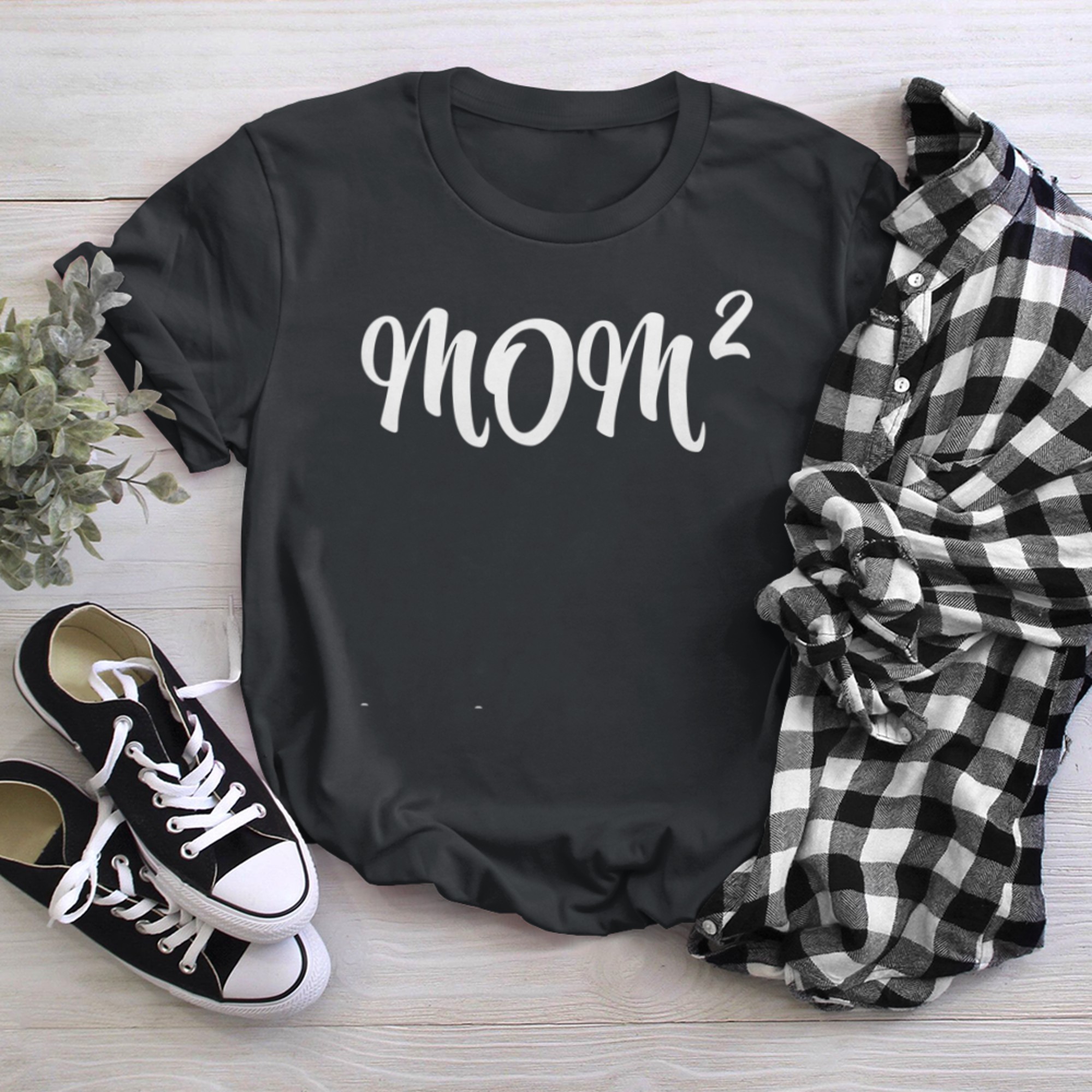 Mom of Two Mother of Two Mom of Twin Mother (1) t-shirt black