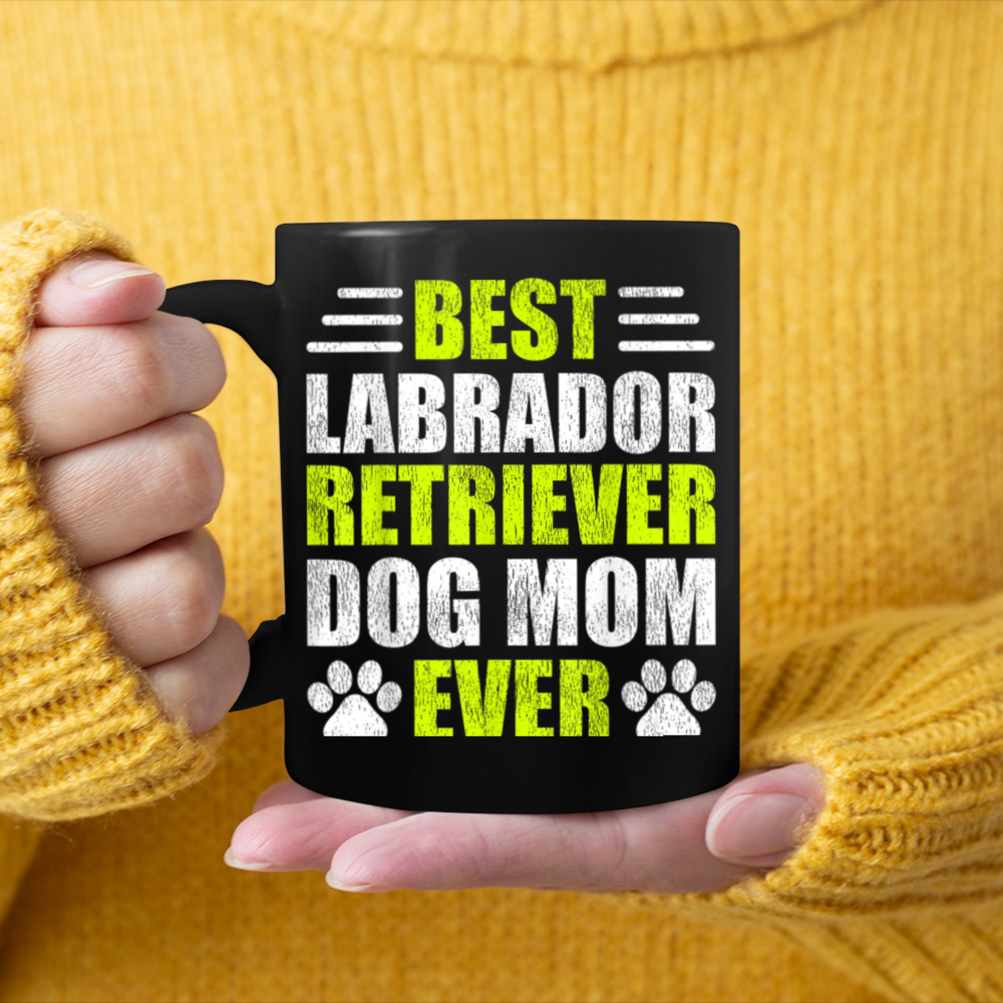 Best Labrador Retriever Dog Mom Ever Mother's Day mug black