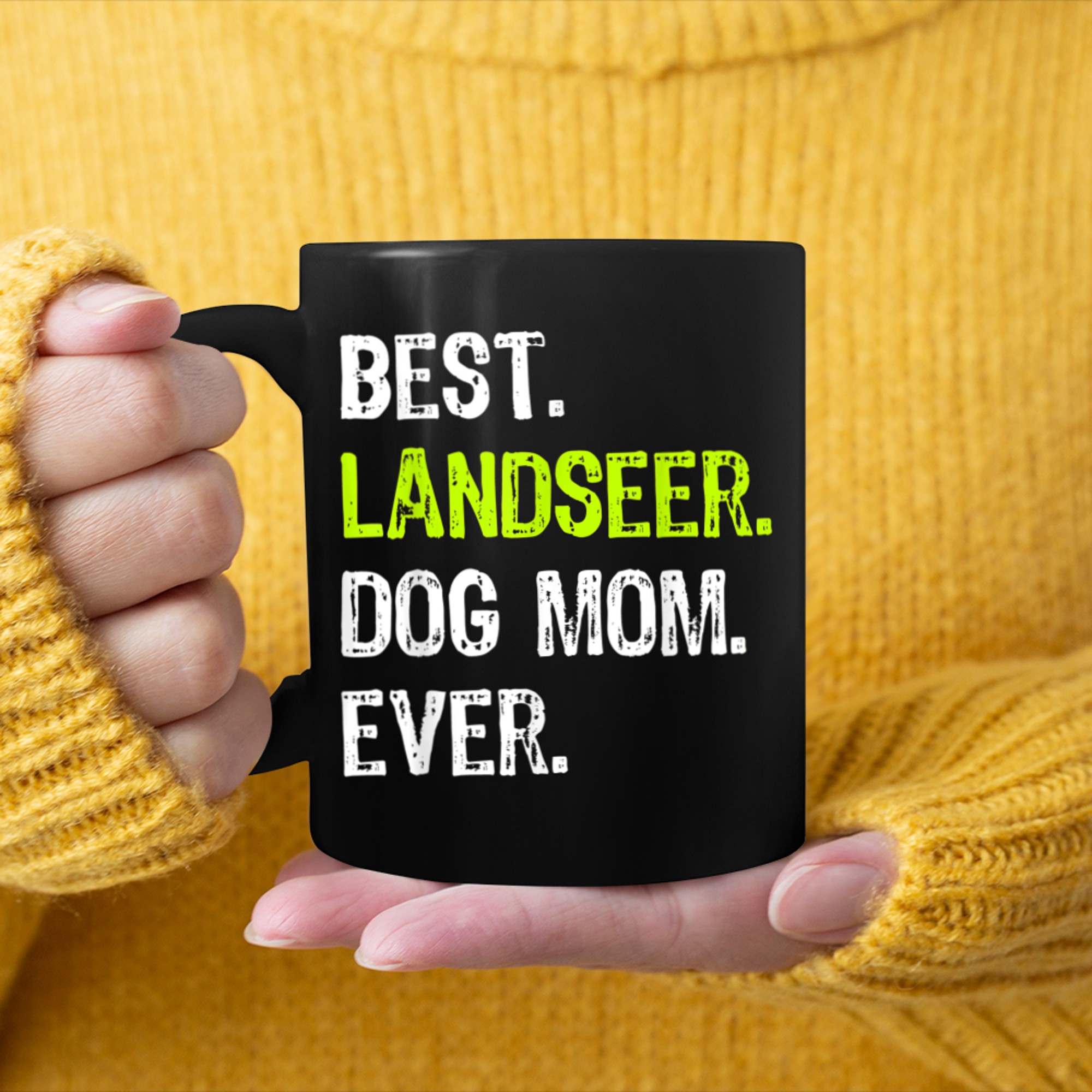 Best Landseer Dog MOM Ever Dog Lovers mug black