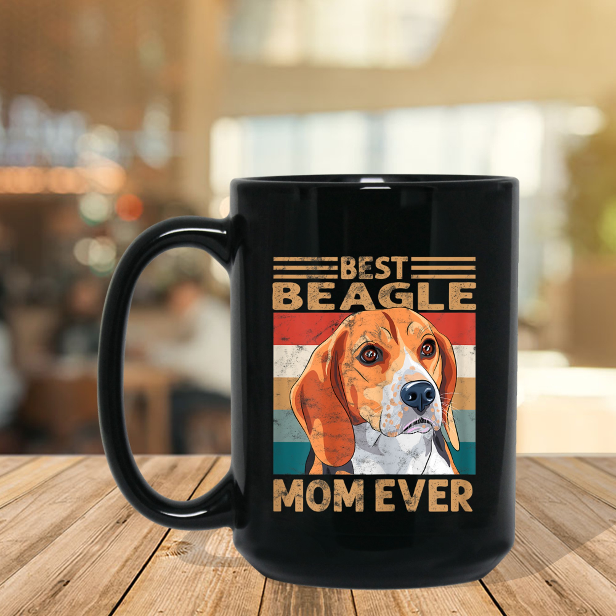 best peagle mom ever vintage dog mom gifts mug black