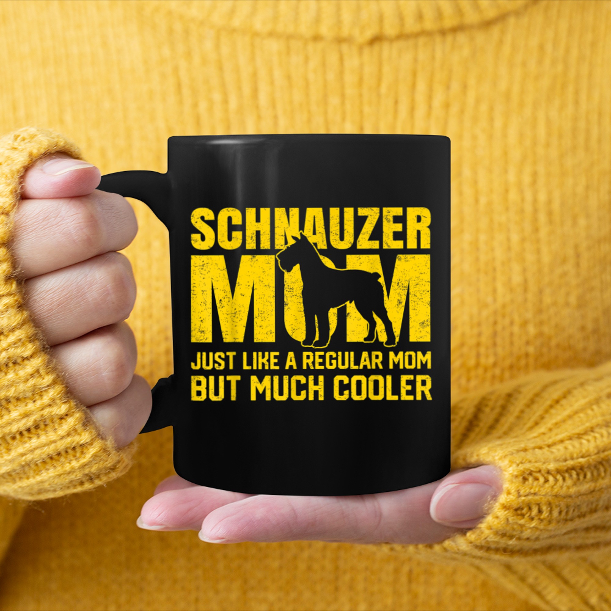 Best Schnauzer Mom Ever Schnauzer Dog Mother Pet Lover Gifts_1 mug black