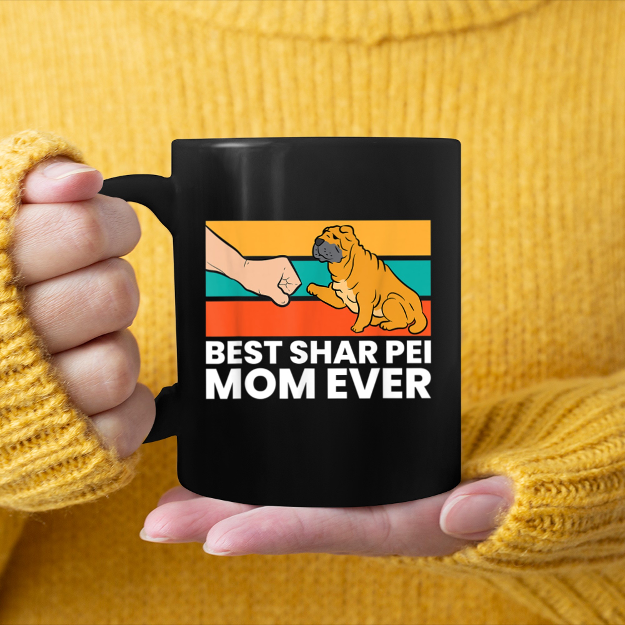 Best Shar Pei Mom Ever Shar Pei Dog Mom mug black