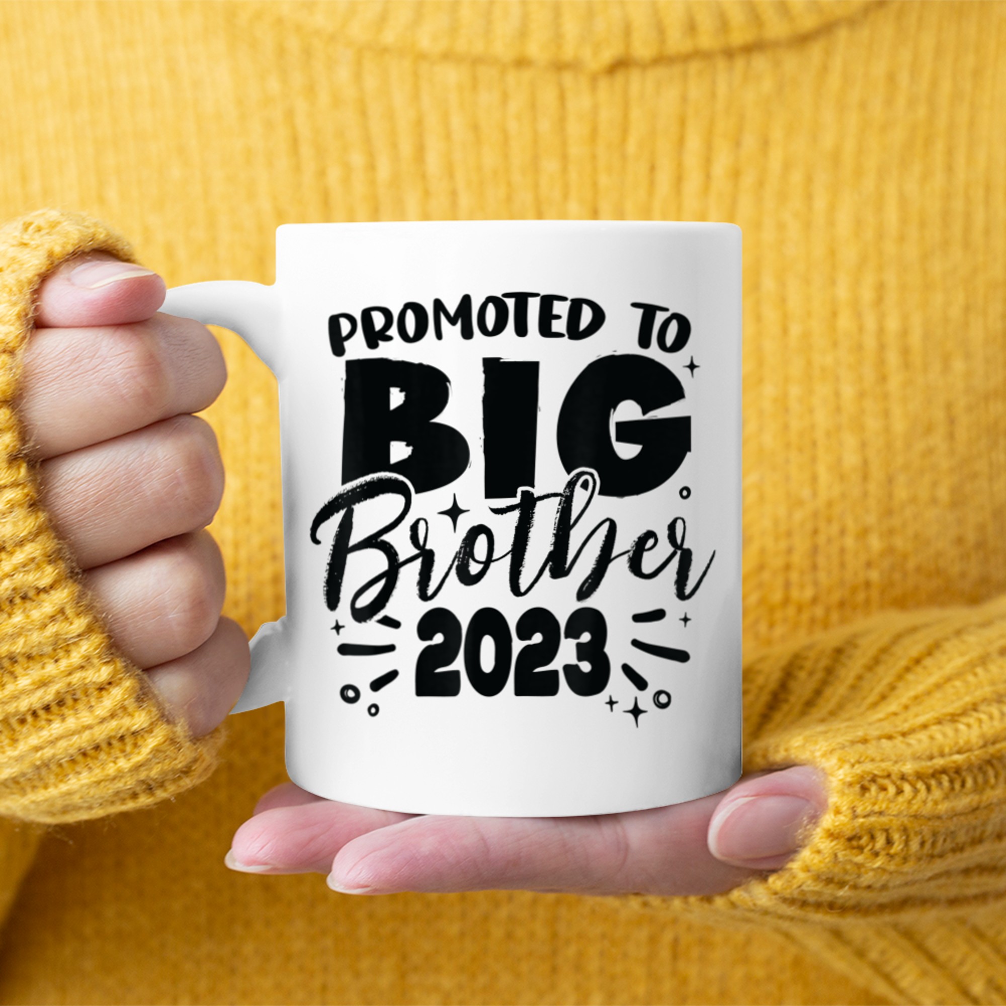 Big Brothers Kids Boys Toddler Pregnancy Announcement (1) mug white