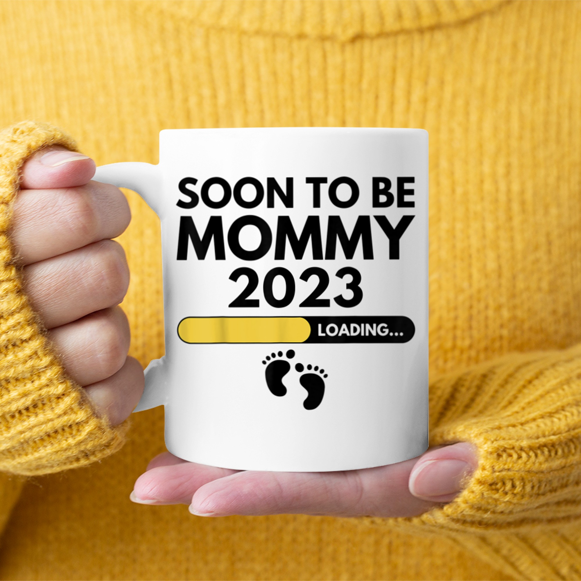 Mens Soon To Be Mommy Mother's Day For New Mommy mug white