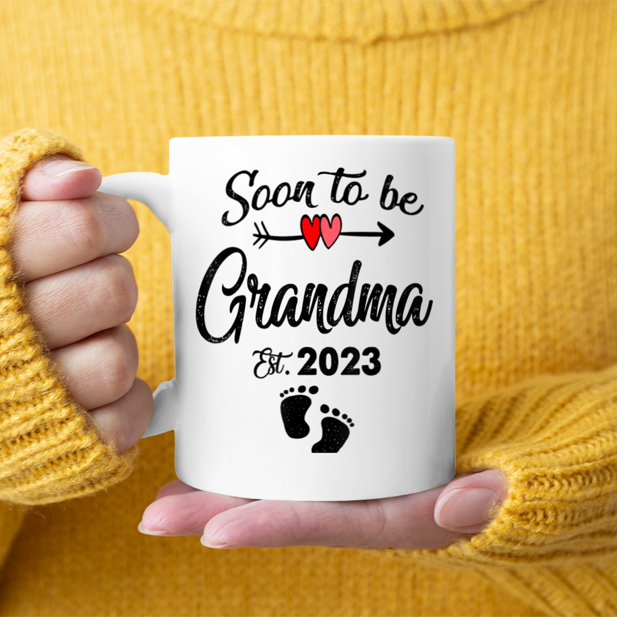 Soon To Be Grandma Mother's Day Shirt For New Grandma mug white