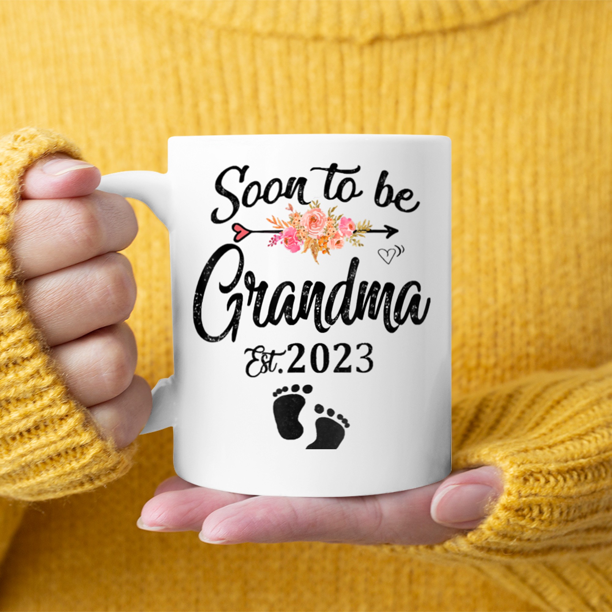 soon. to be. grandma T-Shirt mug white