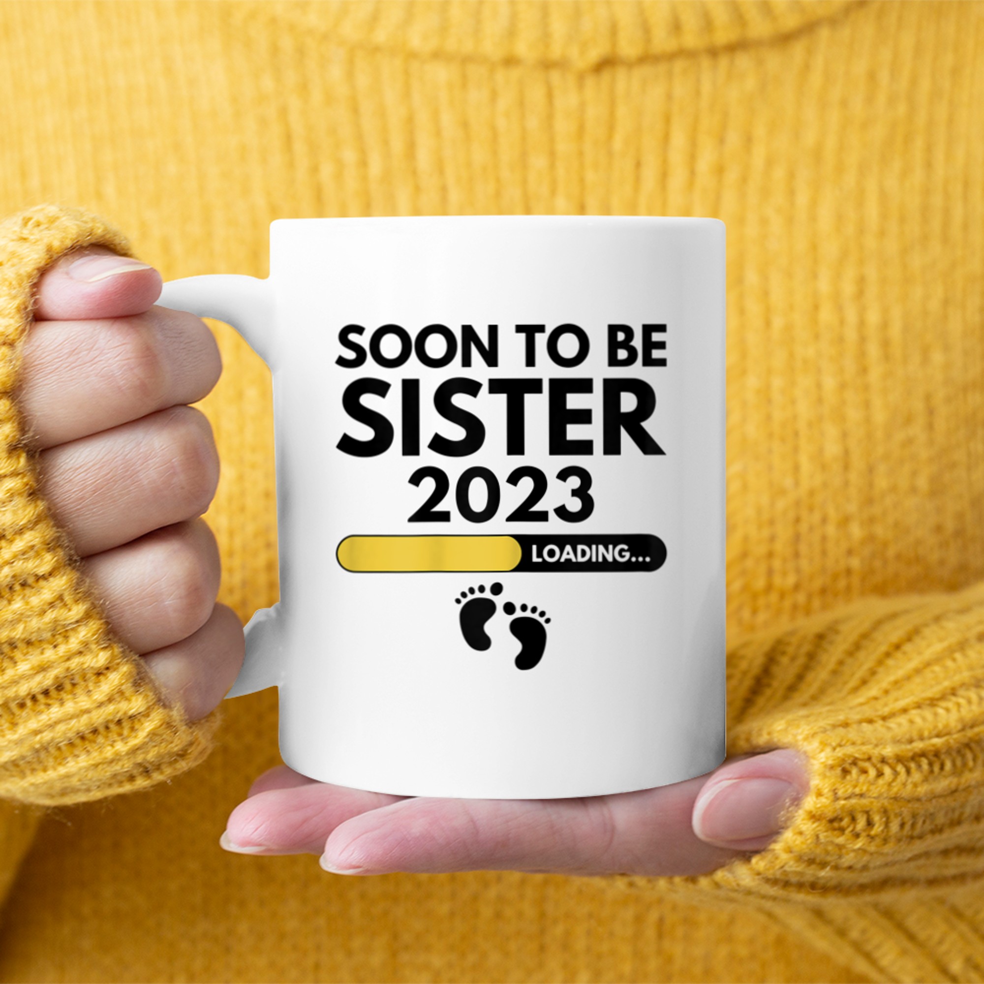 Soon To Be Sister Mother's Day For New Sister mug white