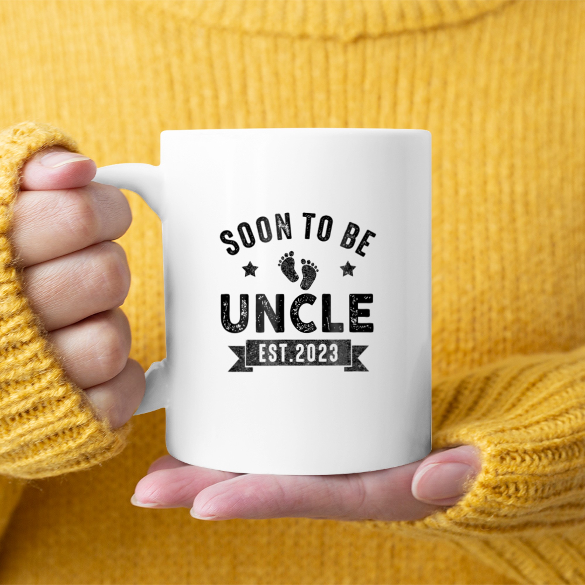 Soon To Be Uncle New Uncle For Fathers Day mug white