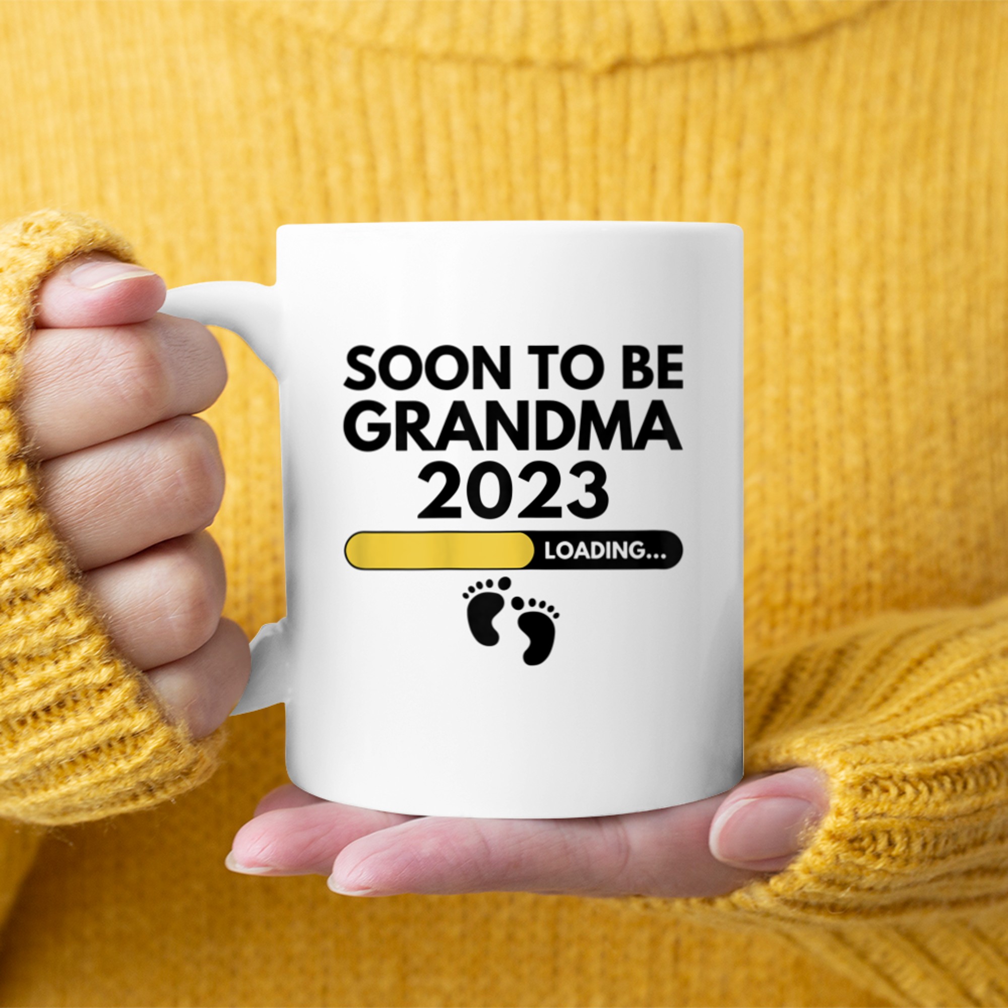 Womens Soon To Be Grandma Mother's Day For New Grandma (1) mug white