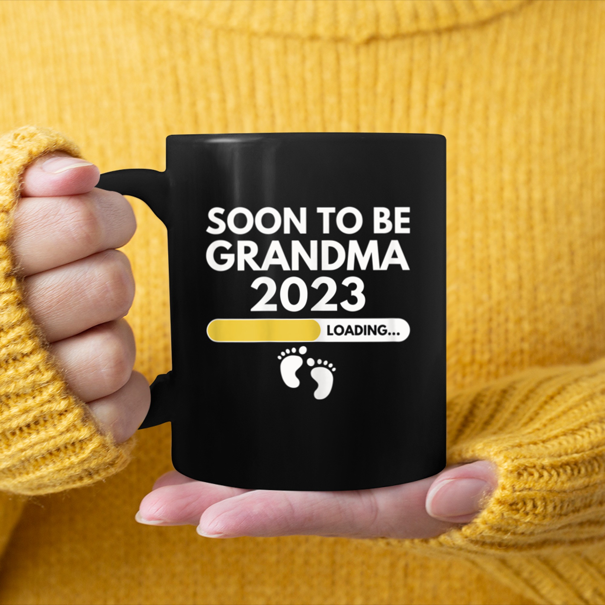 Womens Soon To Be Grandma Mother's Day For New Grandma mug black