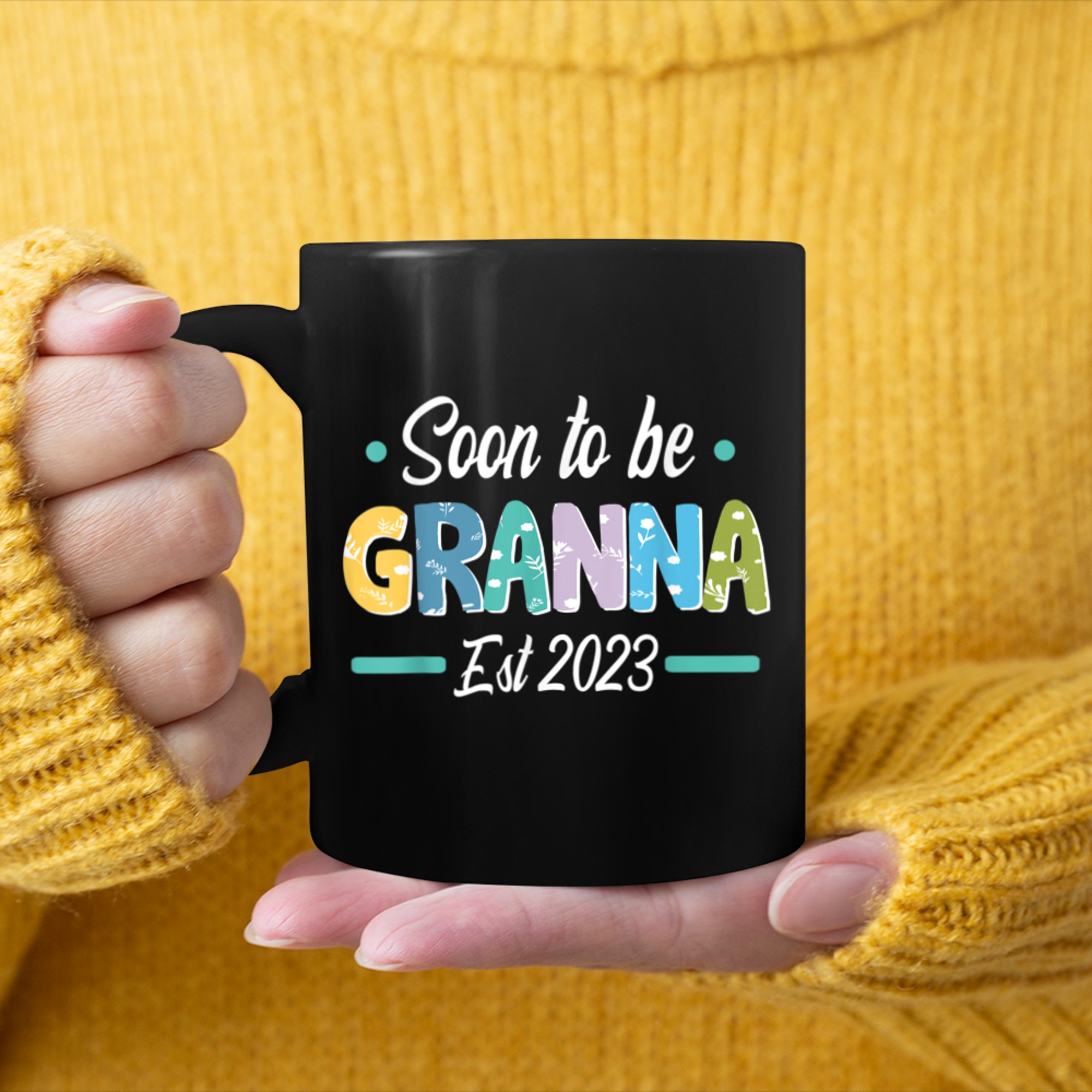 Womens Soon To Be Granna Est 2023 mug black