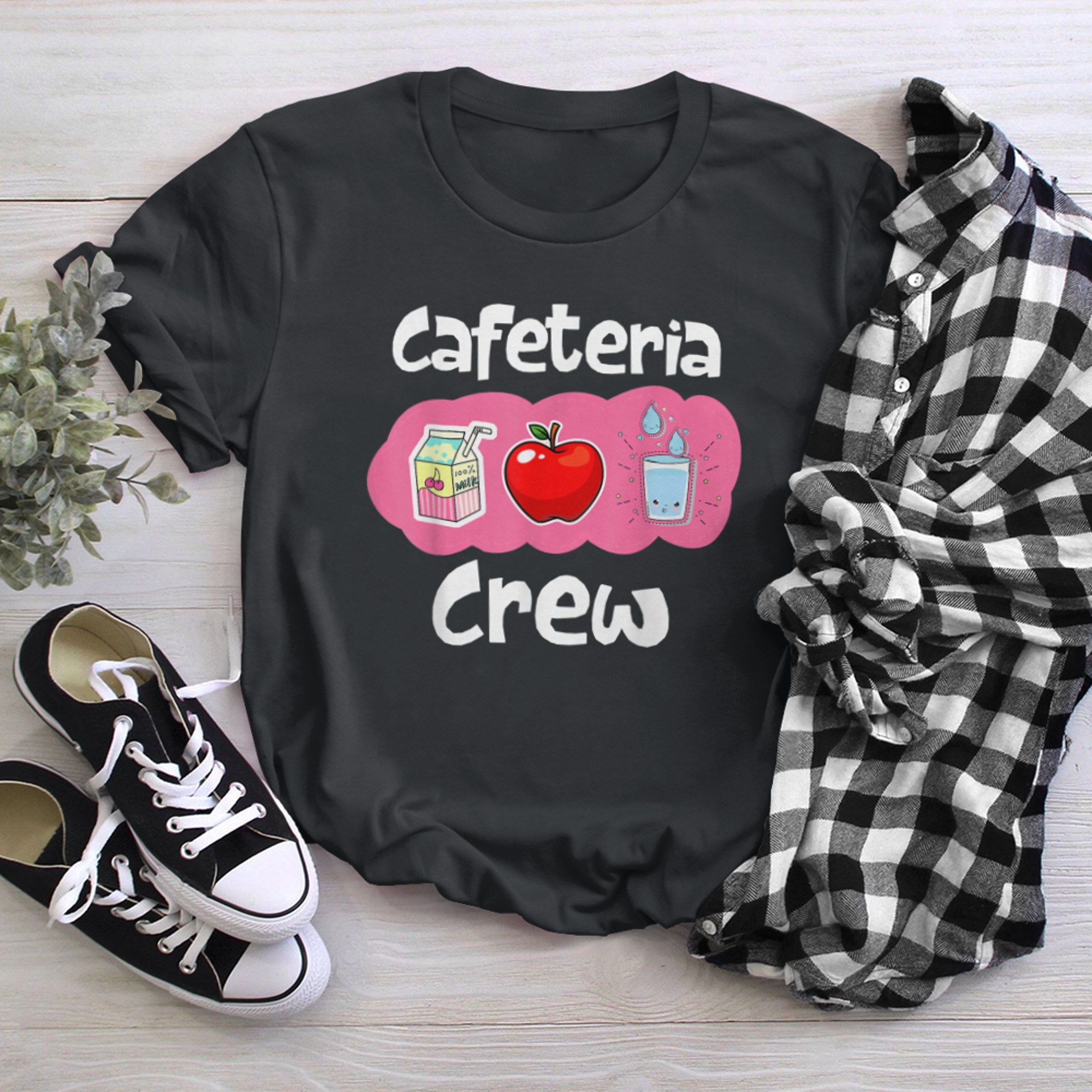 Cafeteria Crew , Lunch Lady , Cafeteria Worker t-shirt black