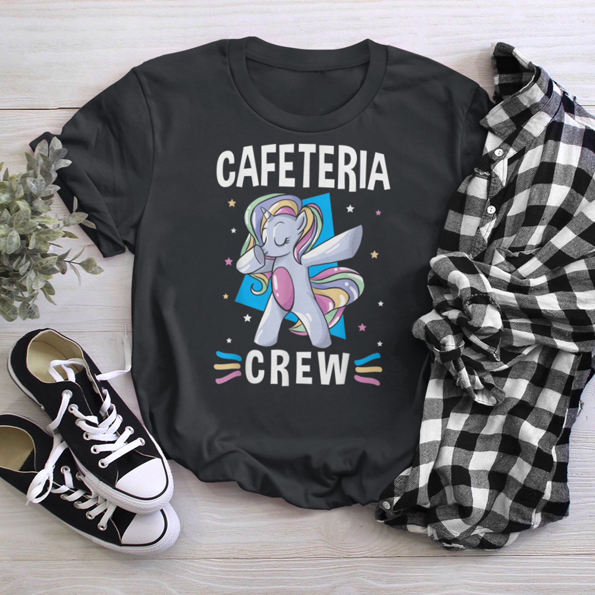 Cafeteria Crew Cafeteria Worker Costume - Lunch Lady t-shirt black