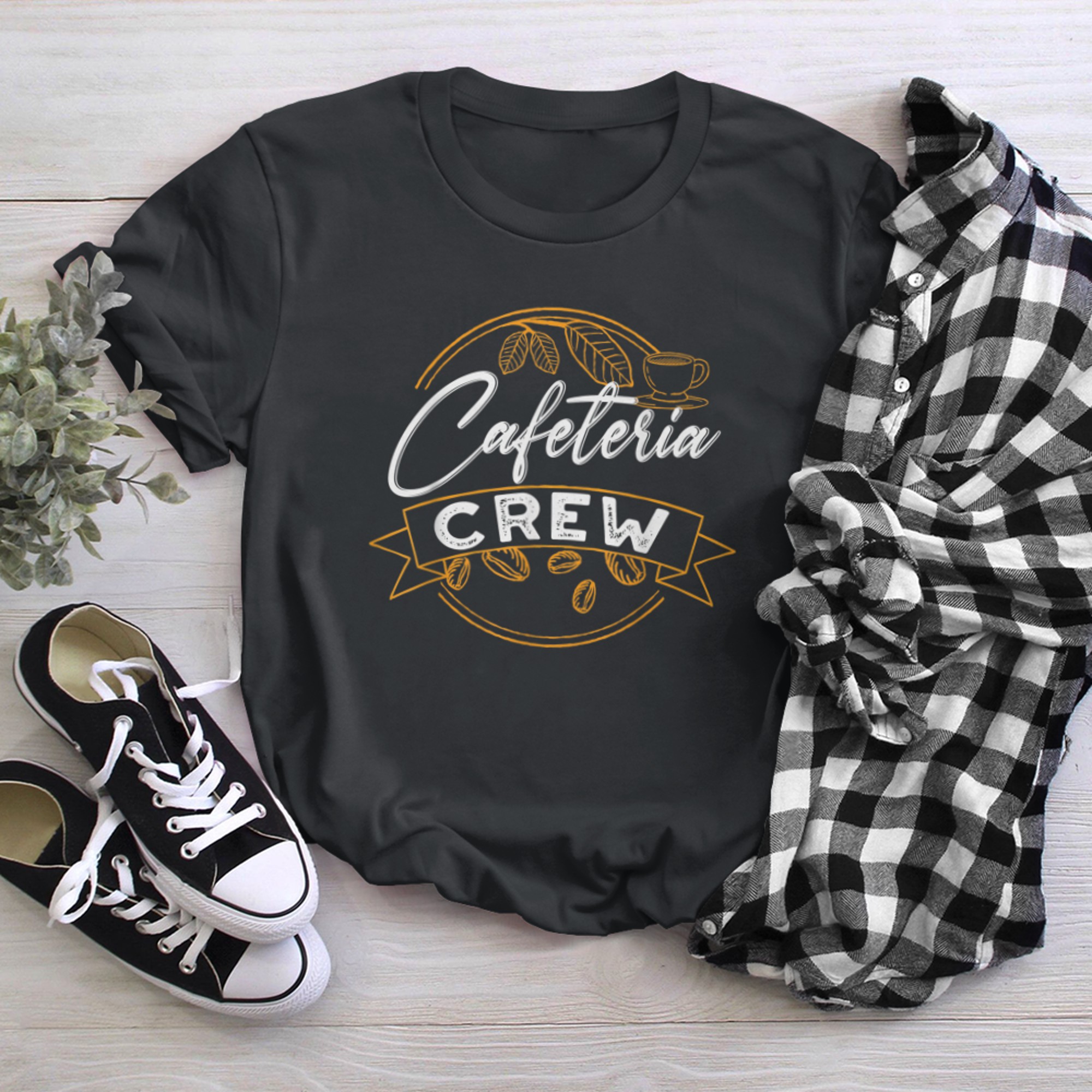 Cafeteria Crew Cook Chef For Cafeteria Workers t-shirt black