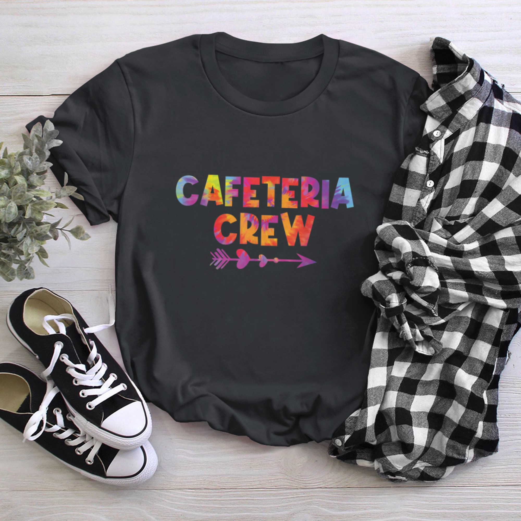 Cafeteria Crew Cool Lunch Lady School Food Service Worker t-shirt black