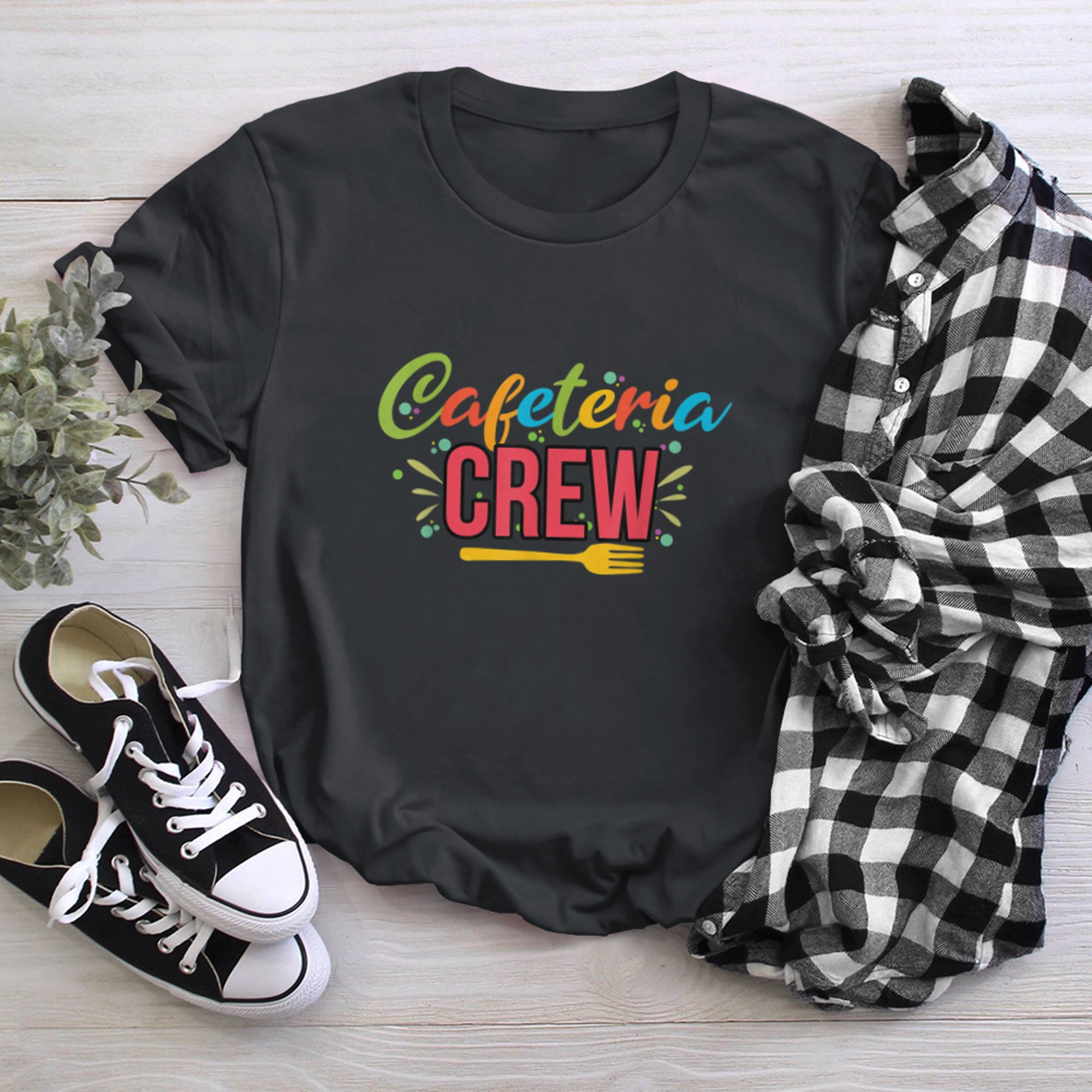 Cafeteria Crew Lunch Lady Squad Appreciation Women t-shirt black