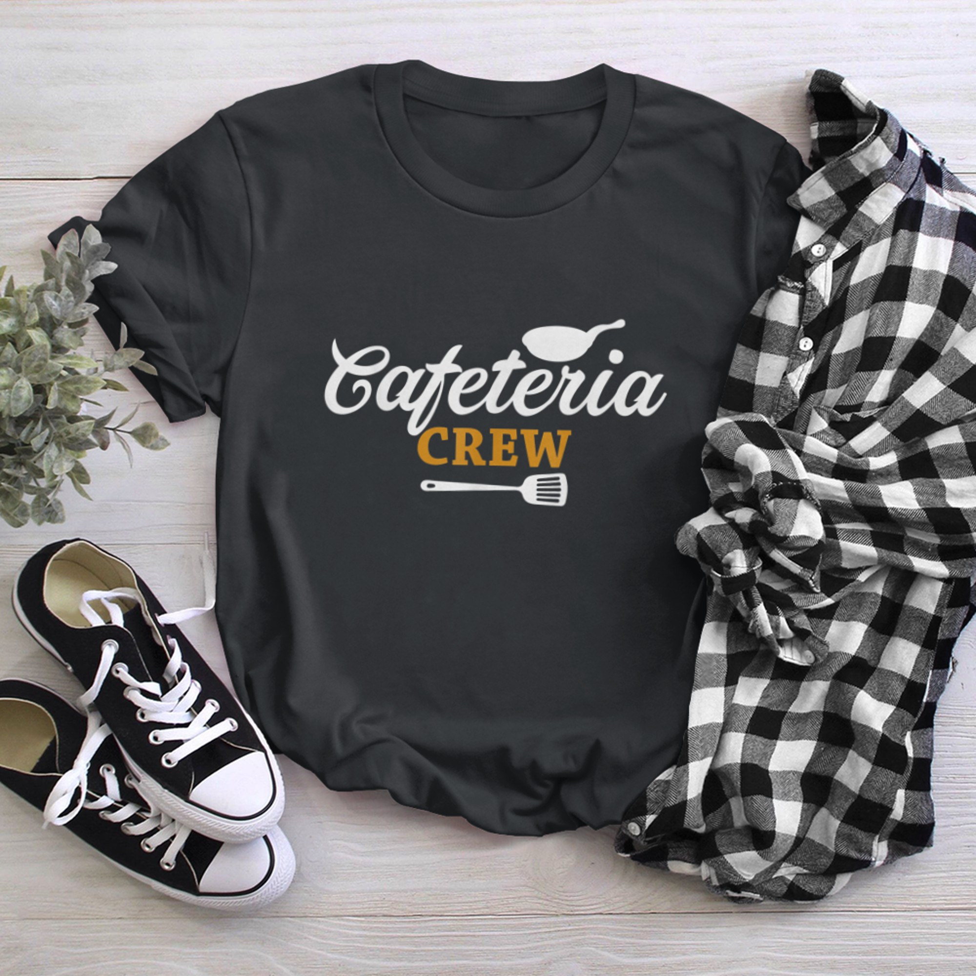 Cute Cafeteria Workers Cafeteria Crew Cafeteria Staff t-shirt black