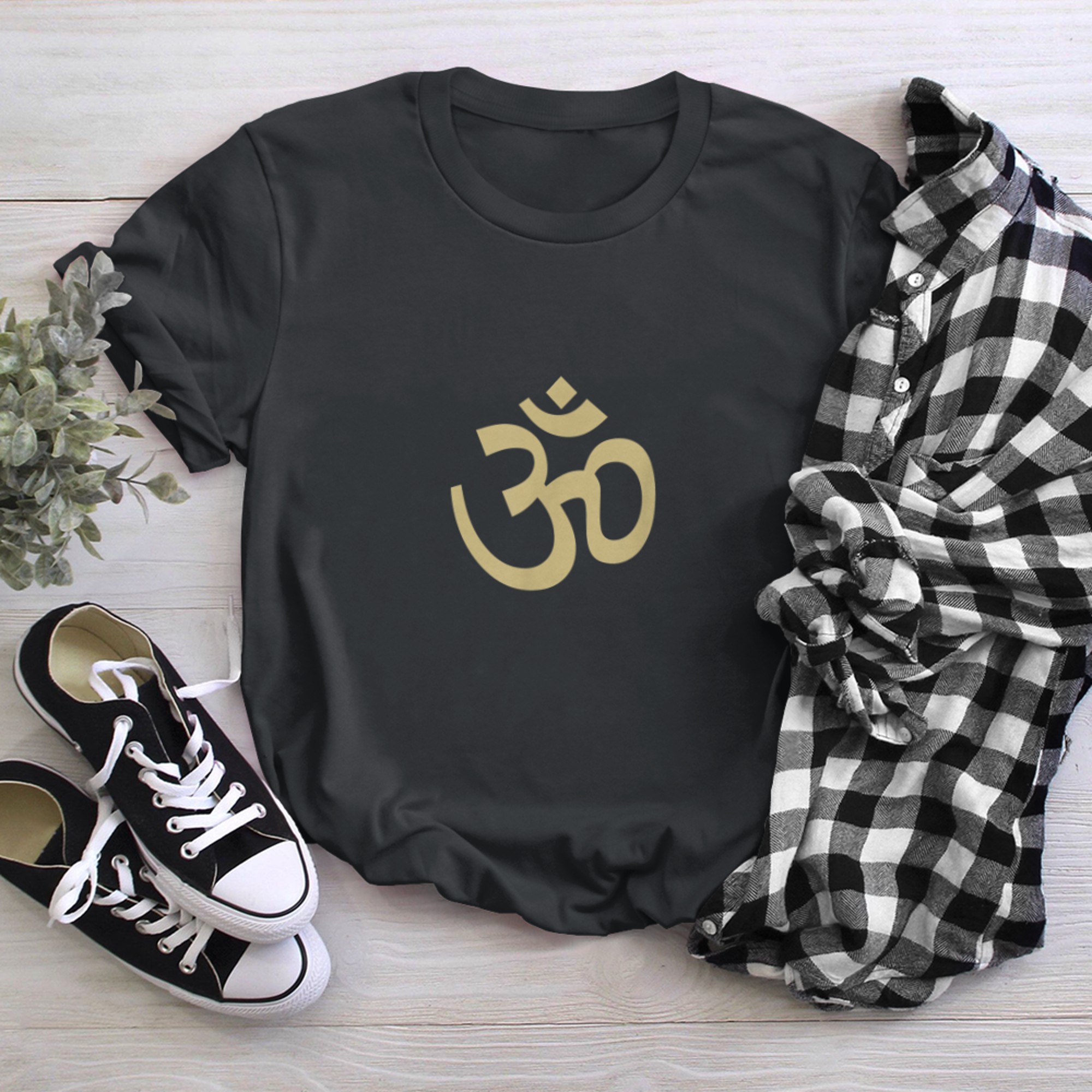 Om Buddhist Symbol Yoga Outfit (1) t-shirt black