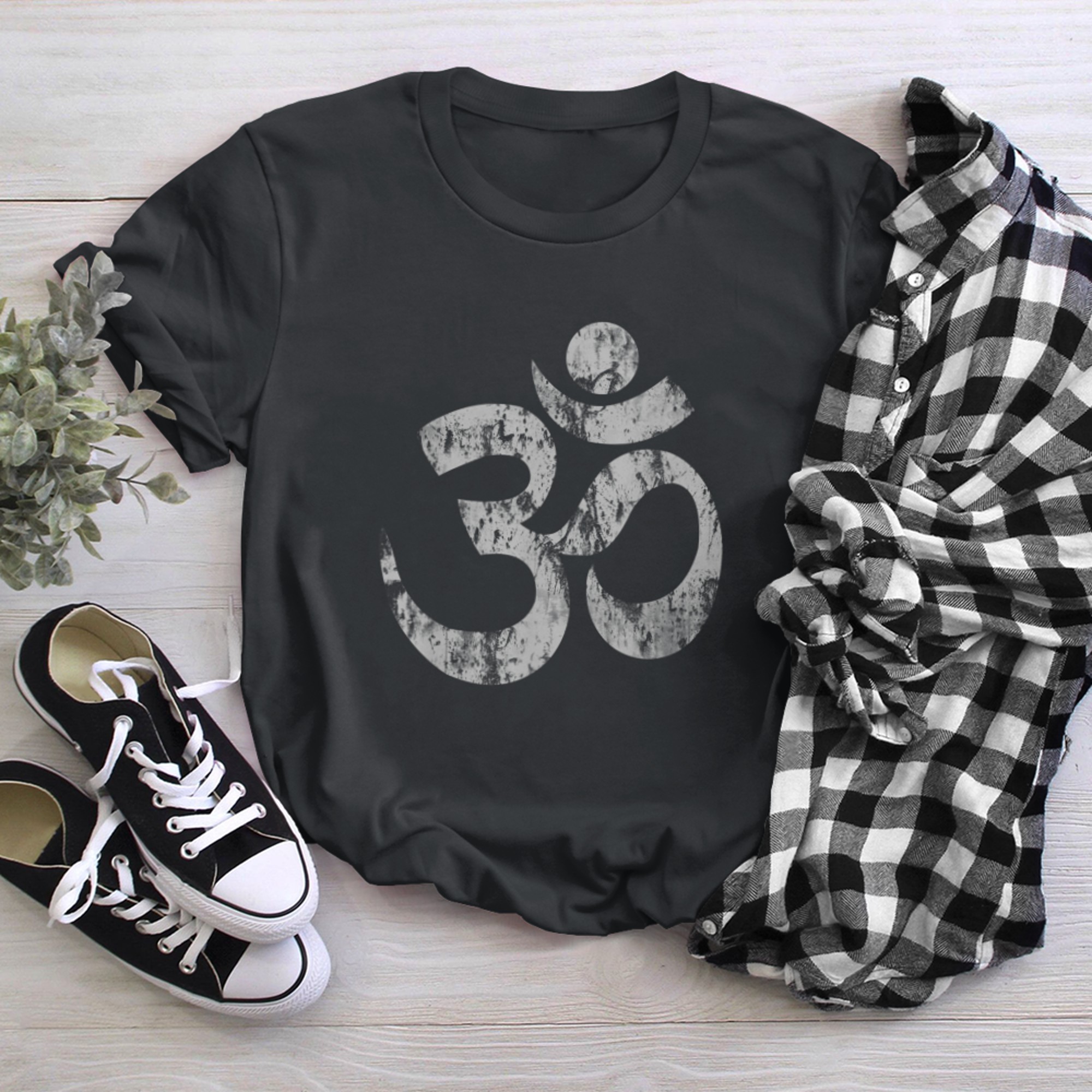 Om Namaste Yoga Symbol Sport t-shirt black