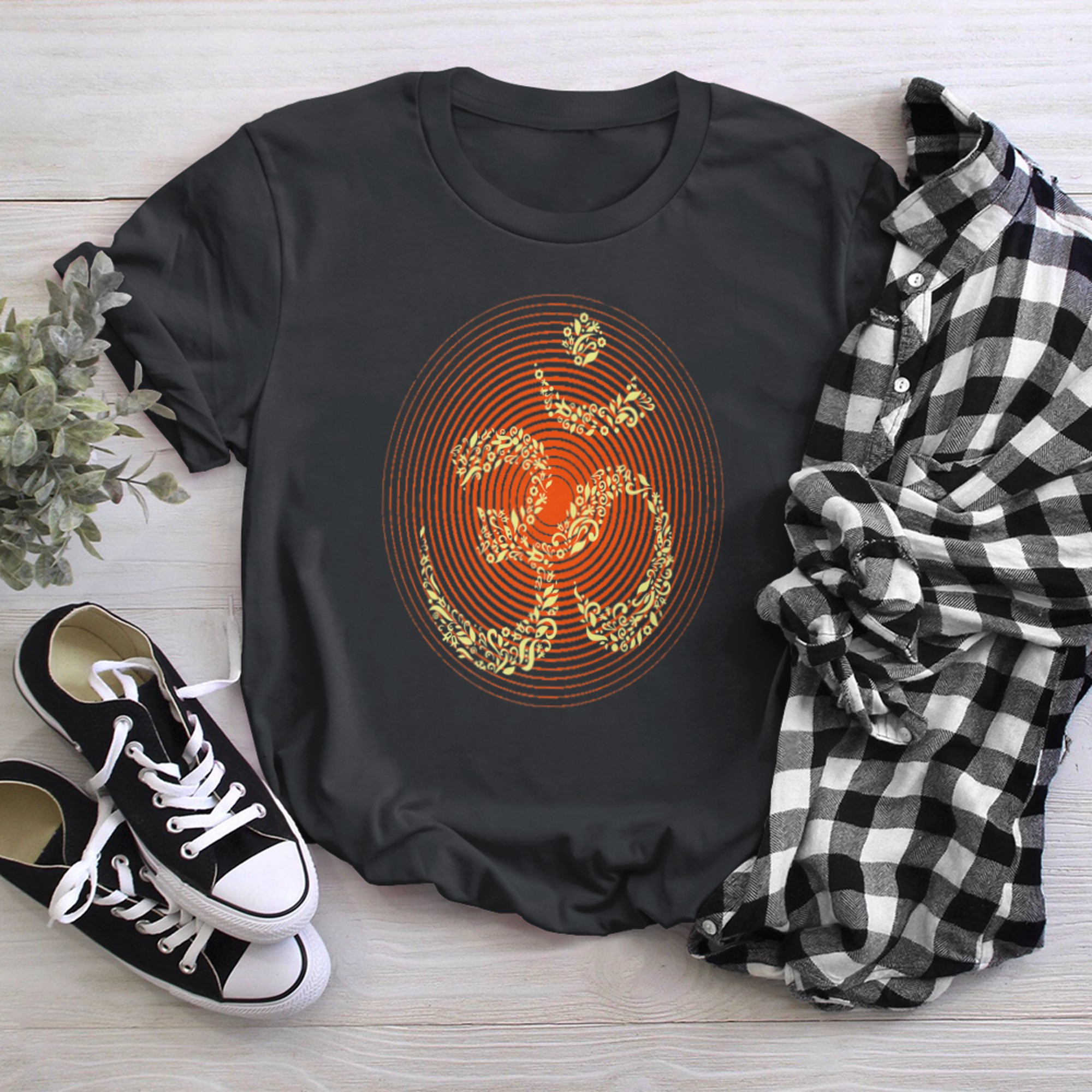 Om Ohm Aum Symbol Yoga Hindu Meditation (3) t-shirt black