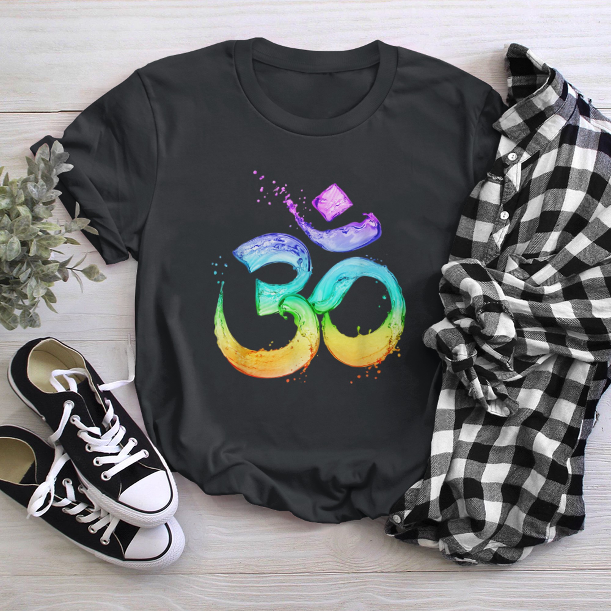 OM Symbol - Psy Trance Goa Yoga Meditation Buddhism Buddhist (2) t-shirt black