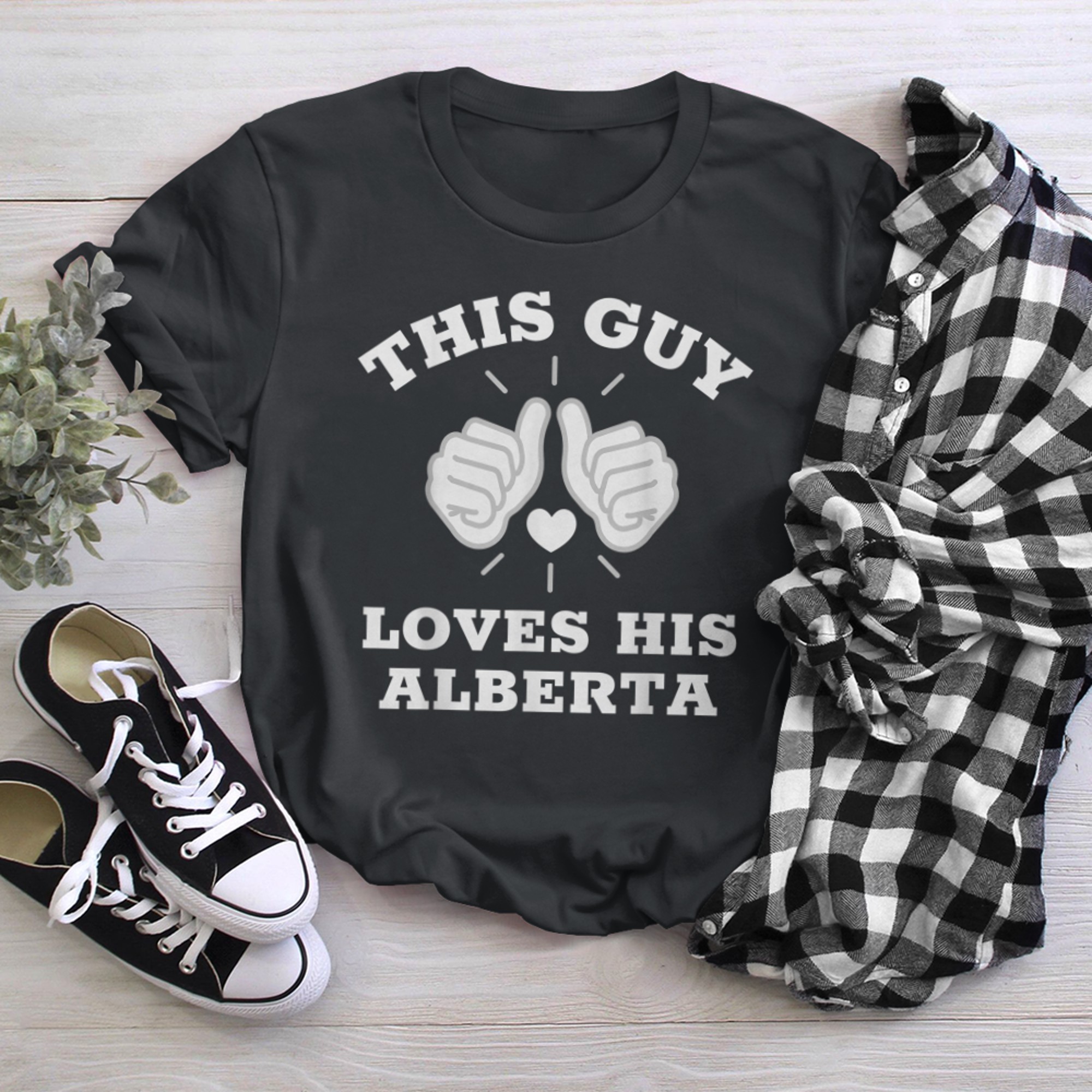 This Guy Loves His Alberta t-shirt black