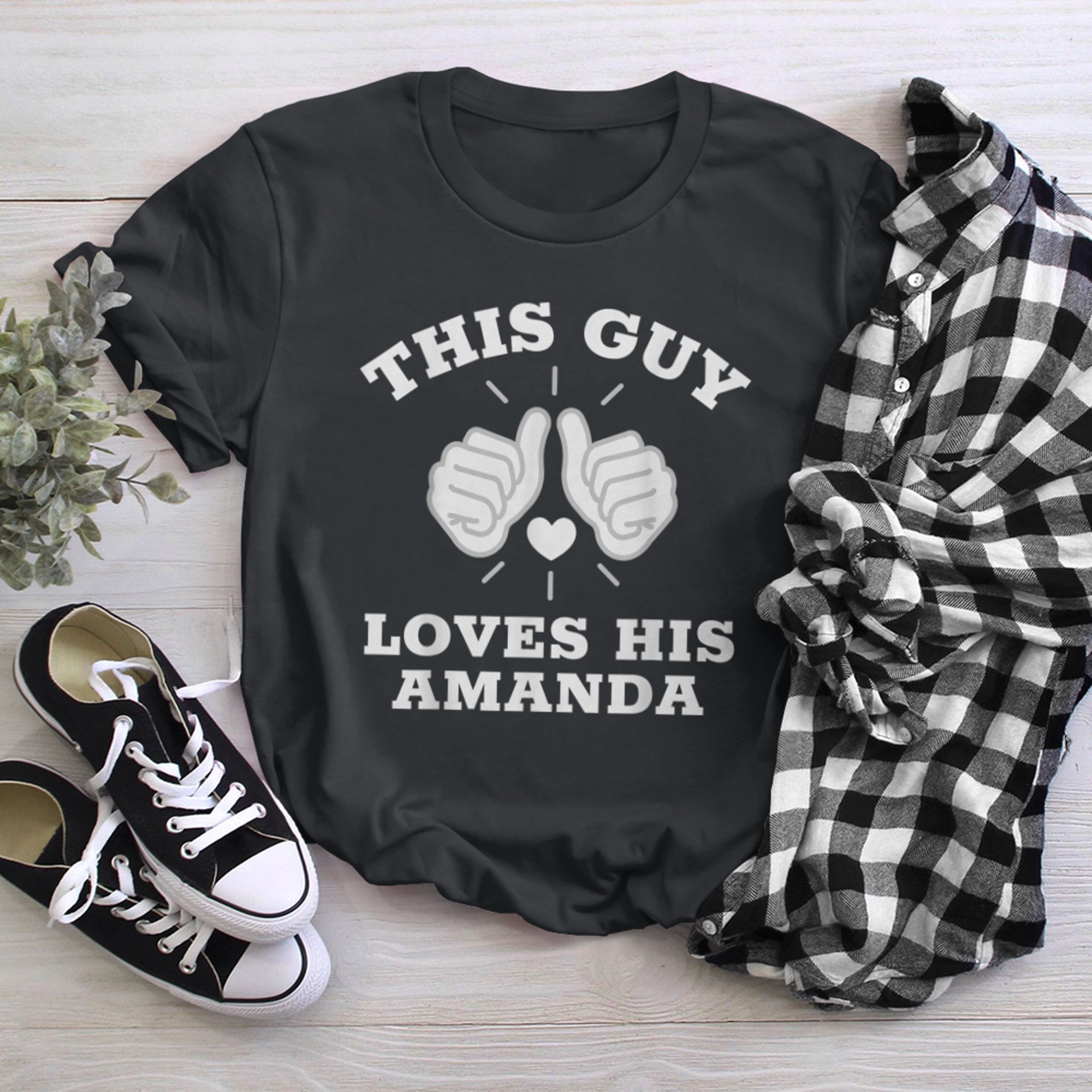 This Guy Loves His Amanda t-shirt black