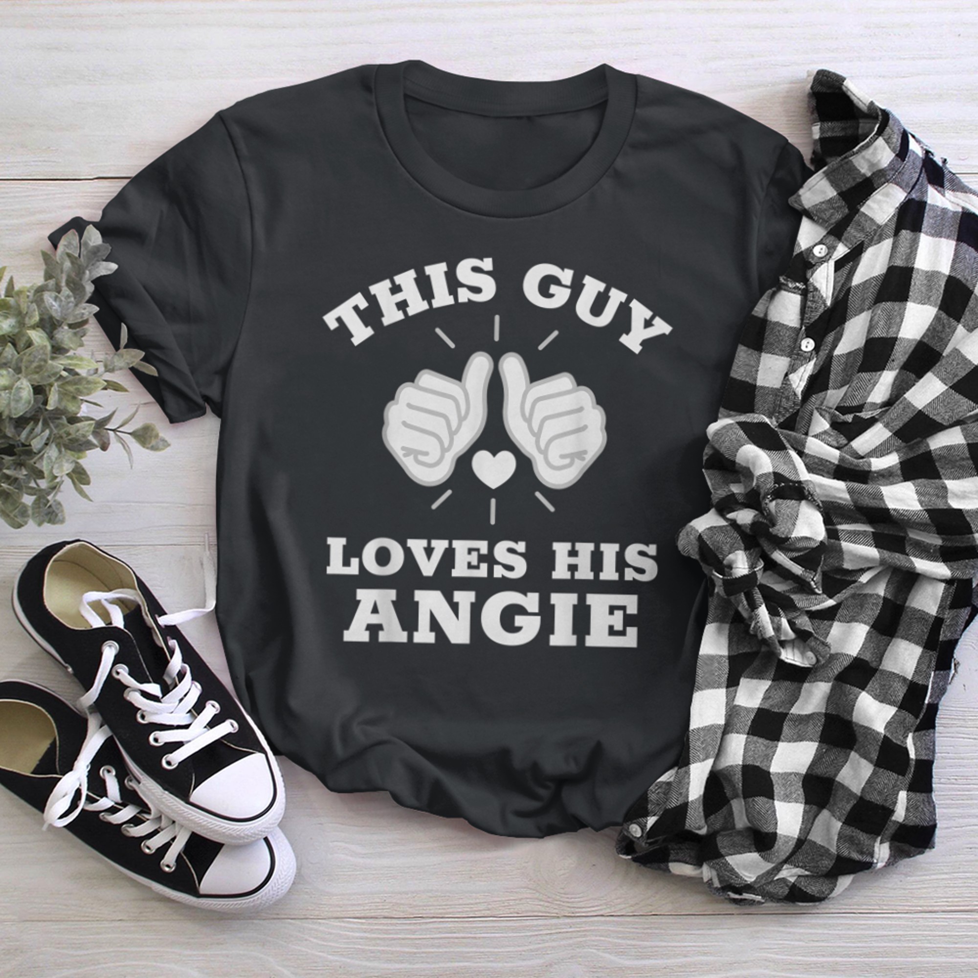 This Guy Loves His Angie t-shirt black