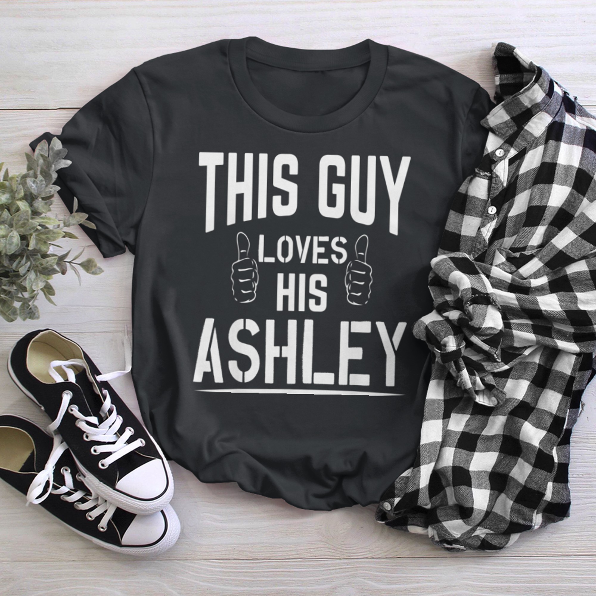 This Guy Loves His Ashley Cool Name t-shirt black