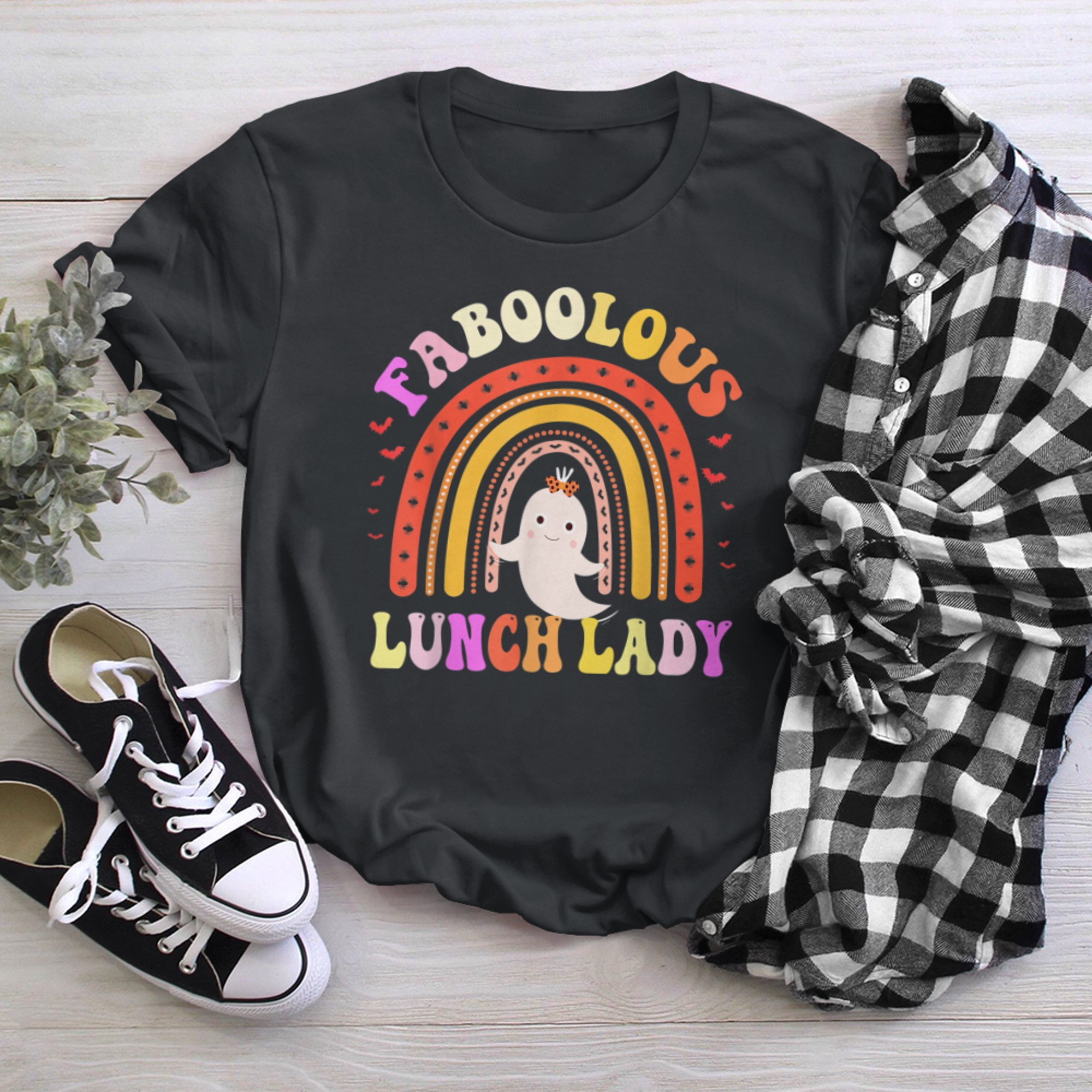 Faboolous LUNCH LADY Costume This Is My Spooky (1) t-shirt black