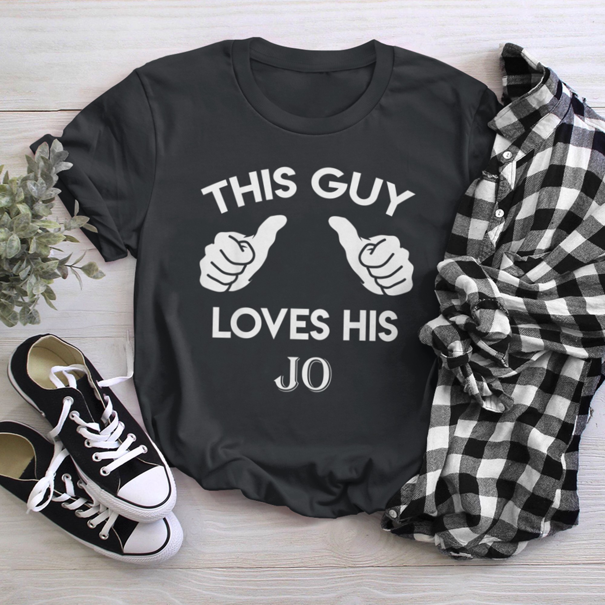 This guy loves his JO valentine Anniversary 24t t-shirt black