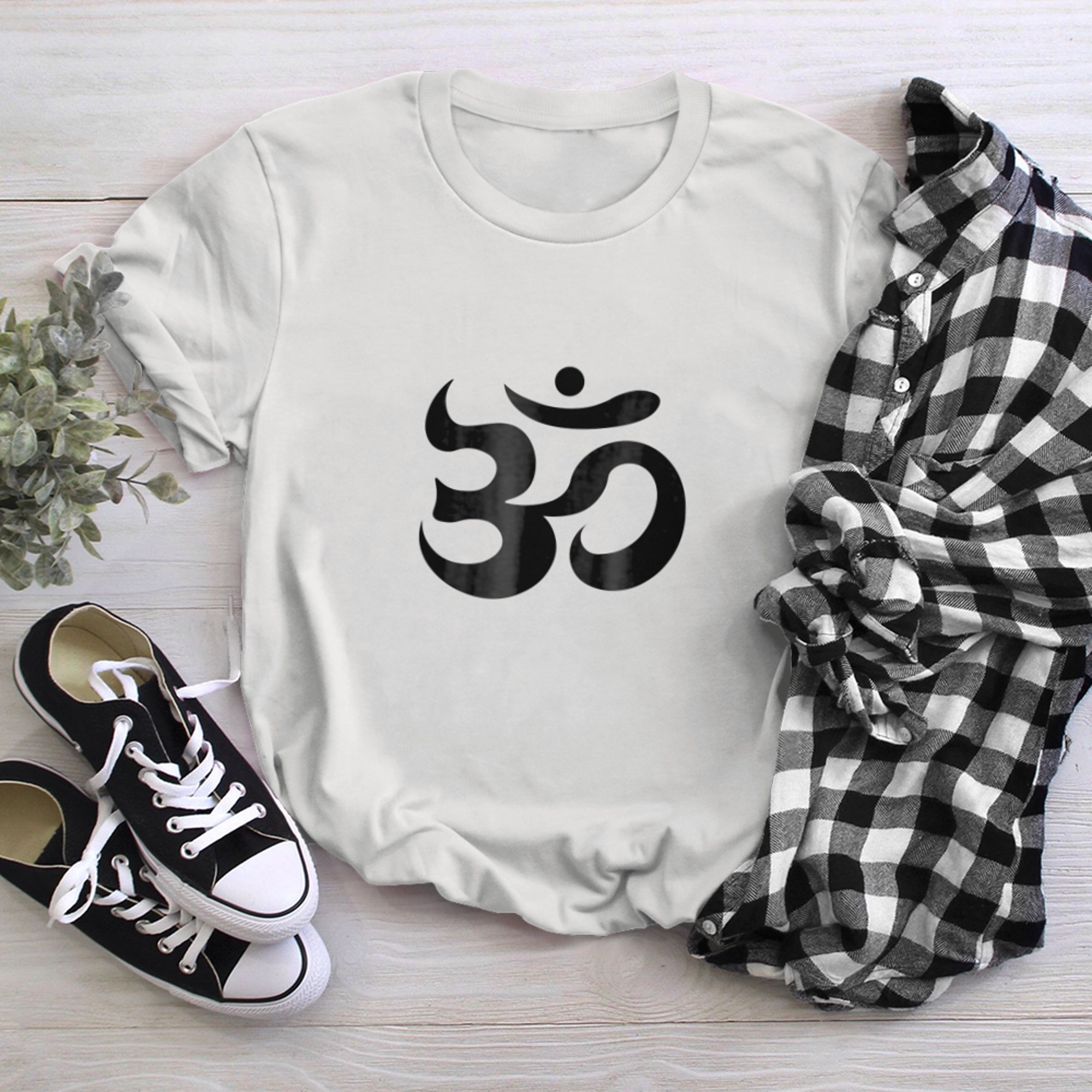 Family Yoga Sign Om Symbol (1) t-shirt white