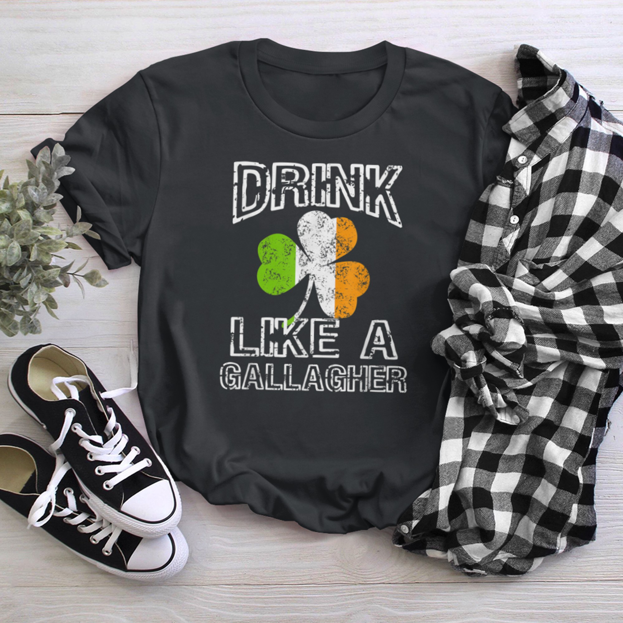 Funny Drink Like A Gallagher Shirt T Shirt For Men and Women t-shirt black