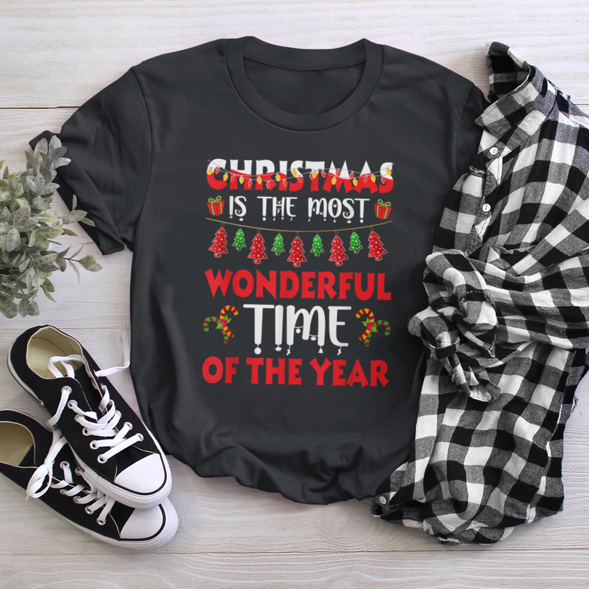 Christmas Is The Most Wonderful-Time of the Year Family t-shirt black