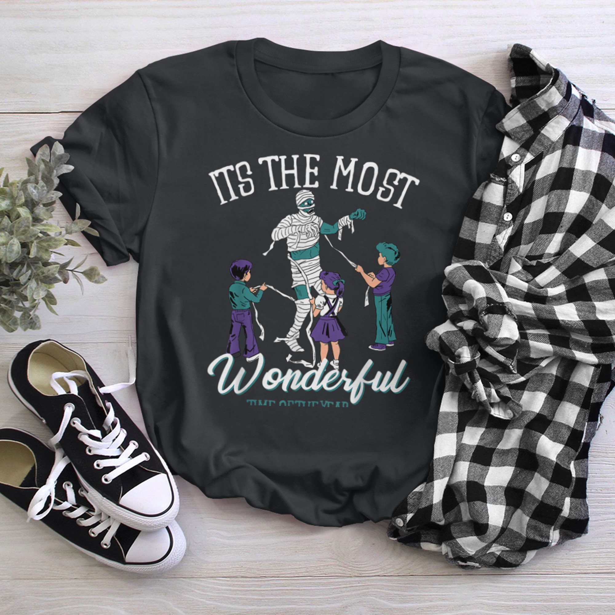 Halloween It's The Most Wonderful Time Of The Year Kids (2) t-shirt black