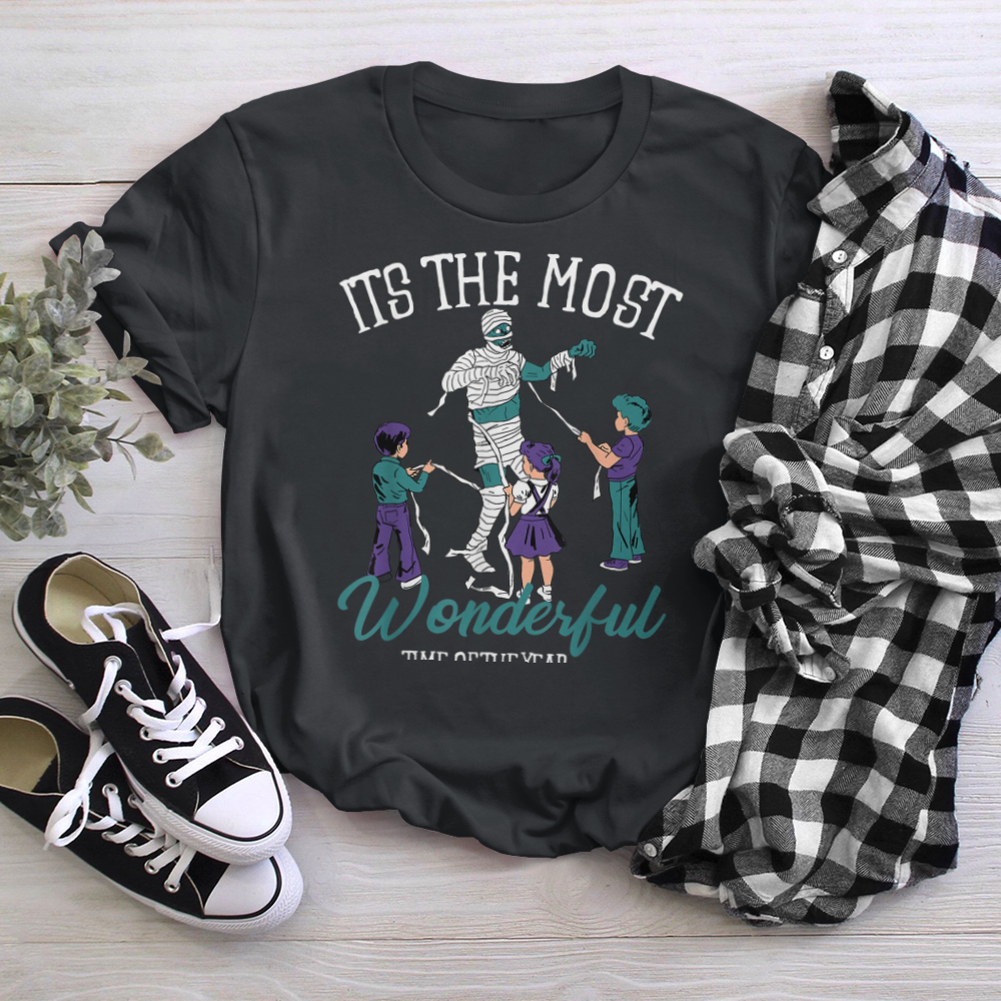 Halloween It's The Most Wonderful Time Of The Year Kids (3) t-shirt black