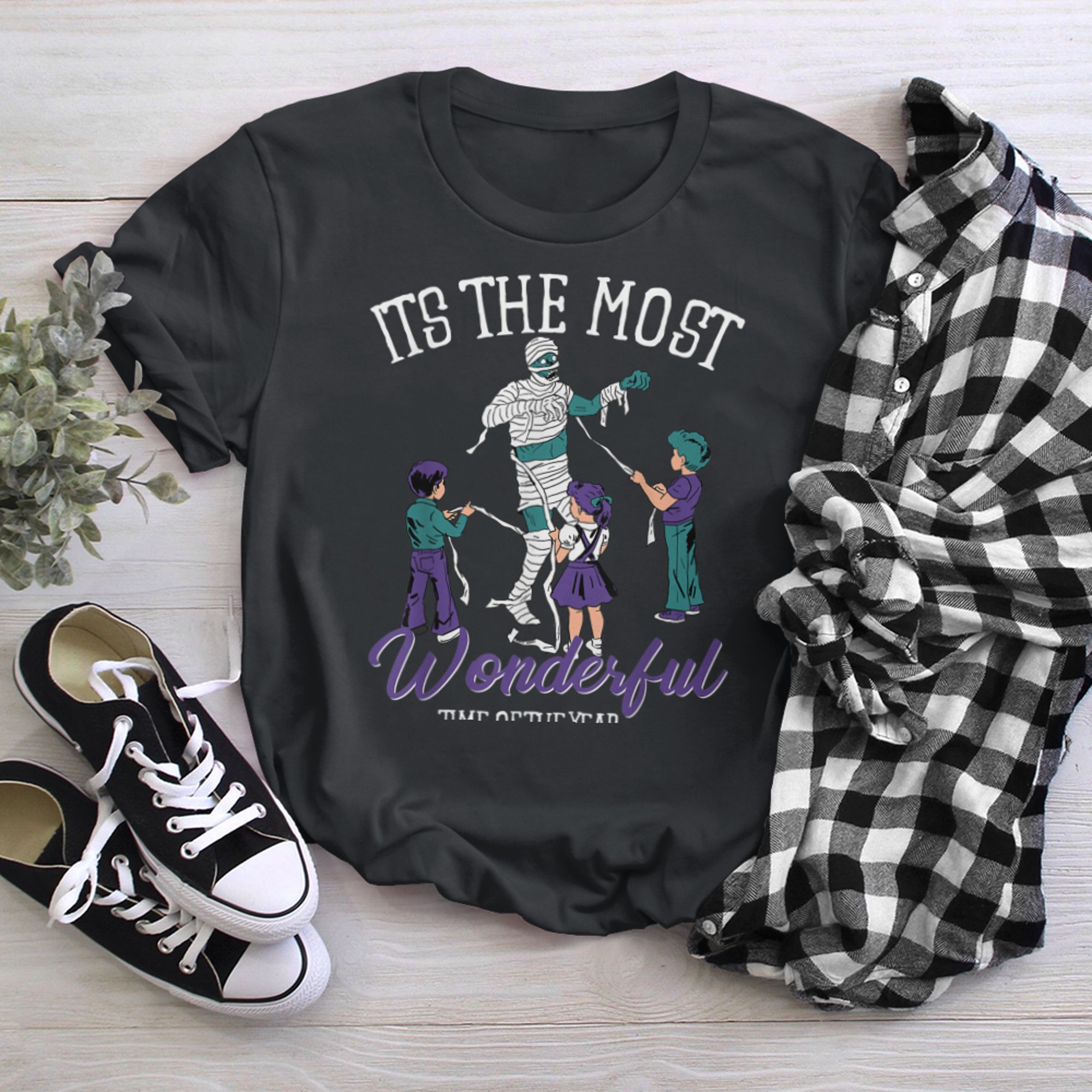 Halloween It's The Most Wonderful Time Of The Year Kids (4) t-shirt black