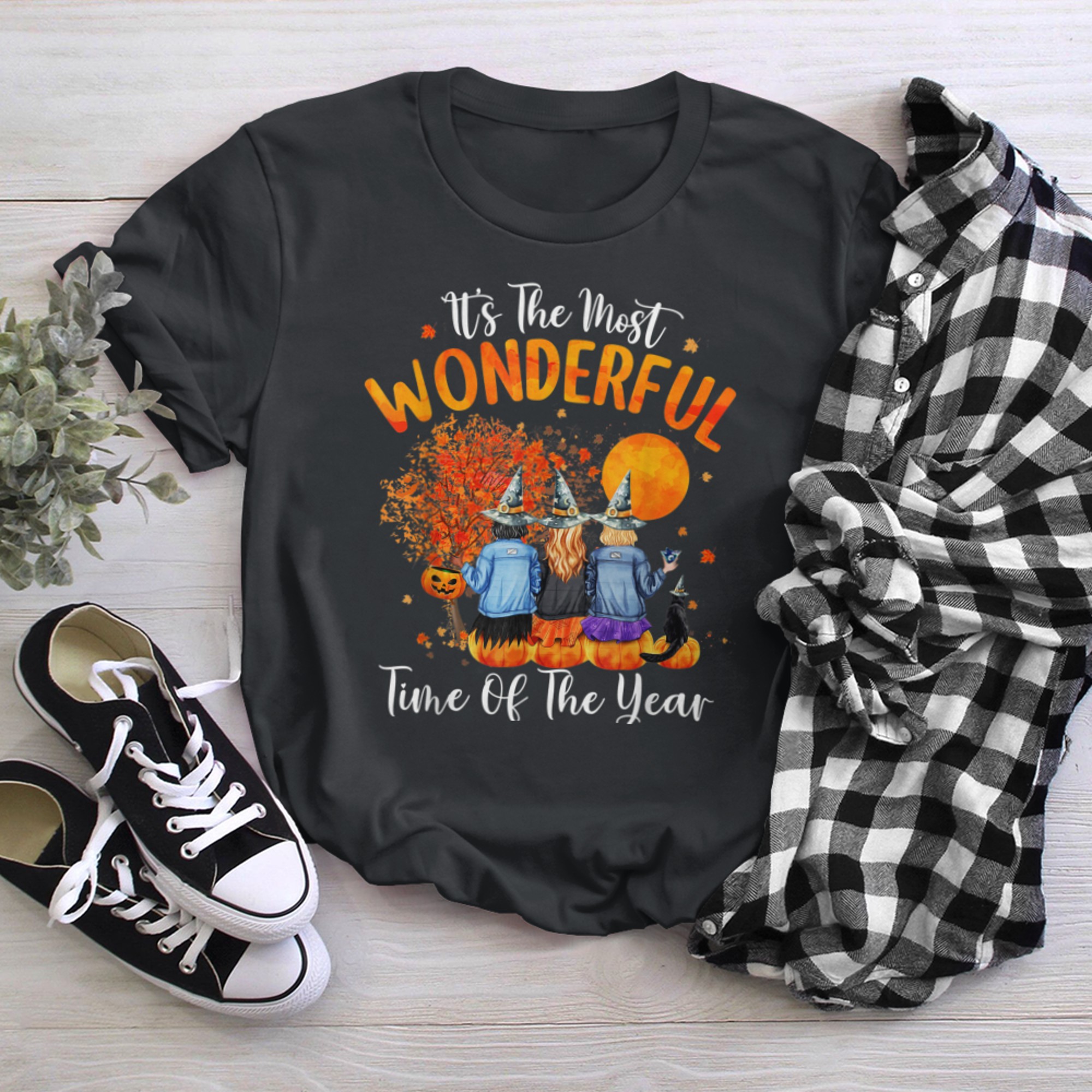 Halloween Pumpkin It's The Most Wonderful Time Of The Year t-shirt black