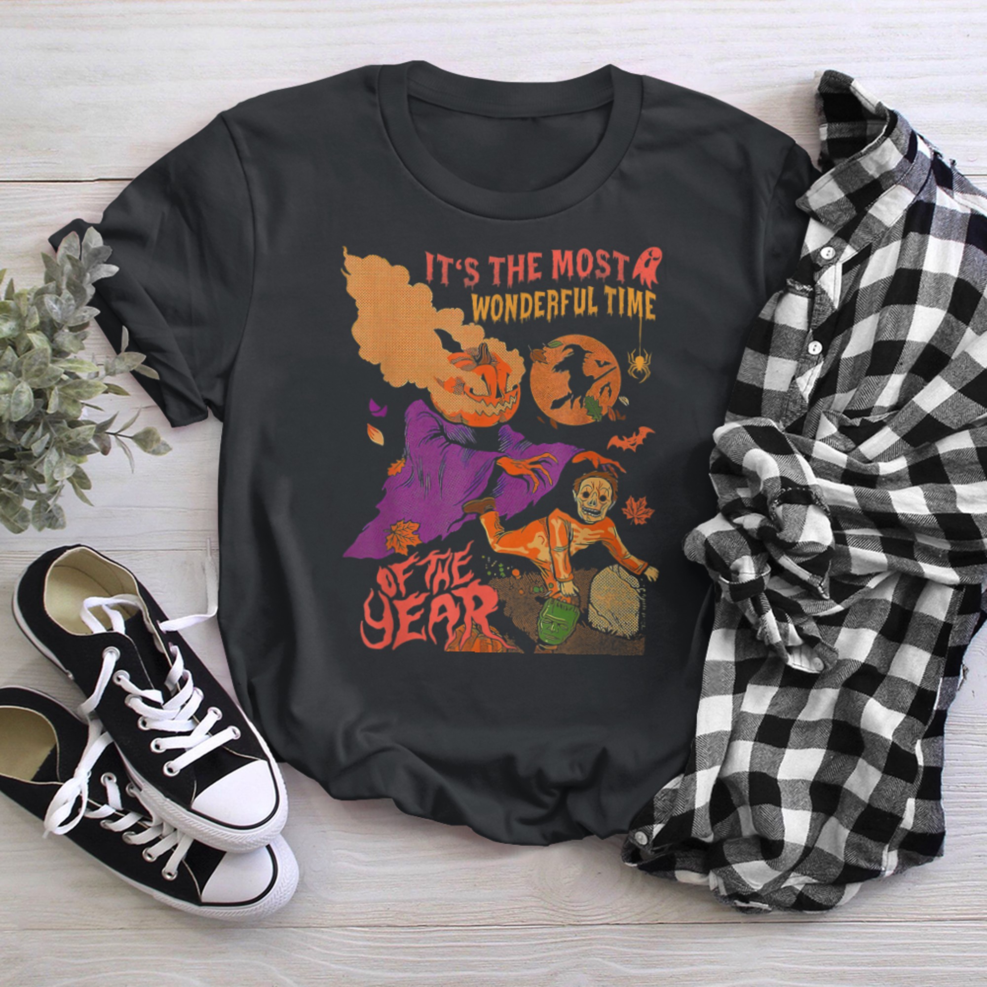 Halloween the Most Wonderful Time of the Year Costume t-shirt black